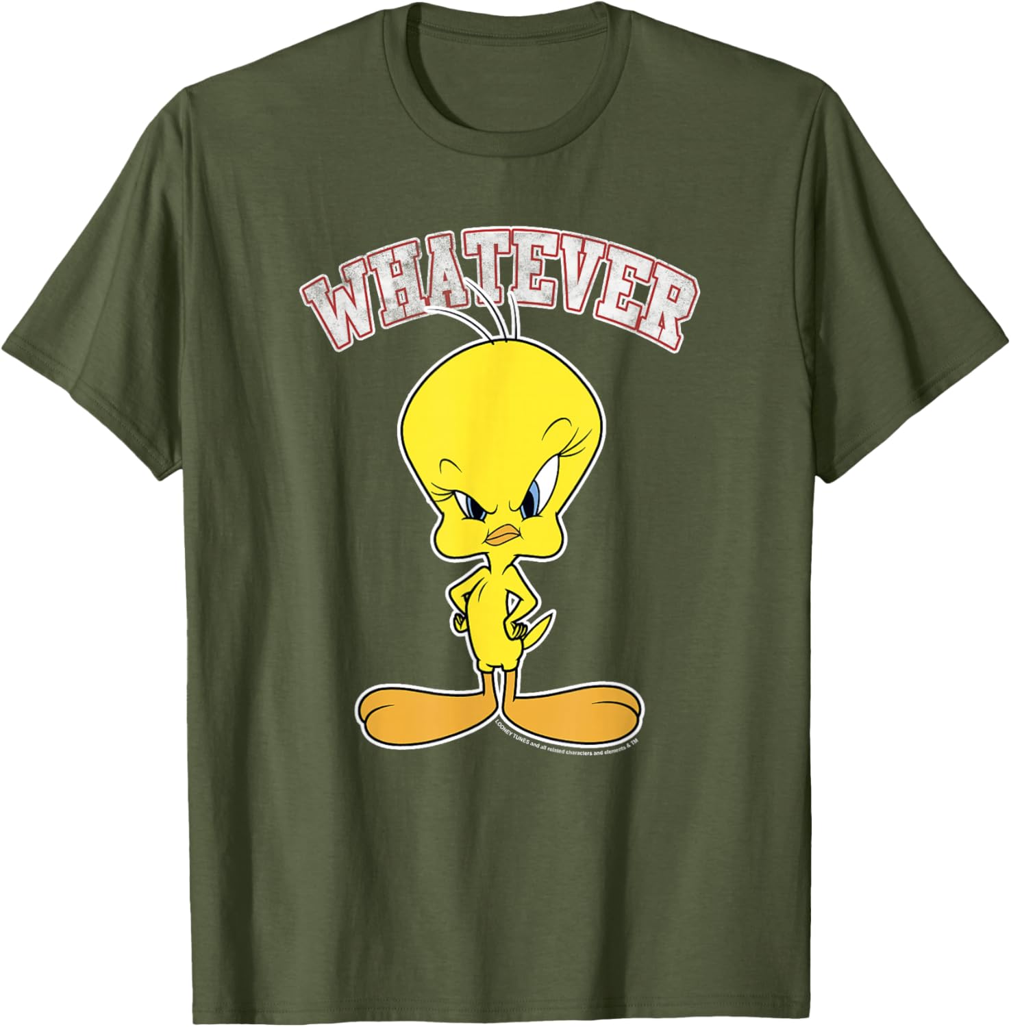 Looney Tunes Tweety Mad Face T-Shirt for Fun Casual Wear - 3