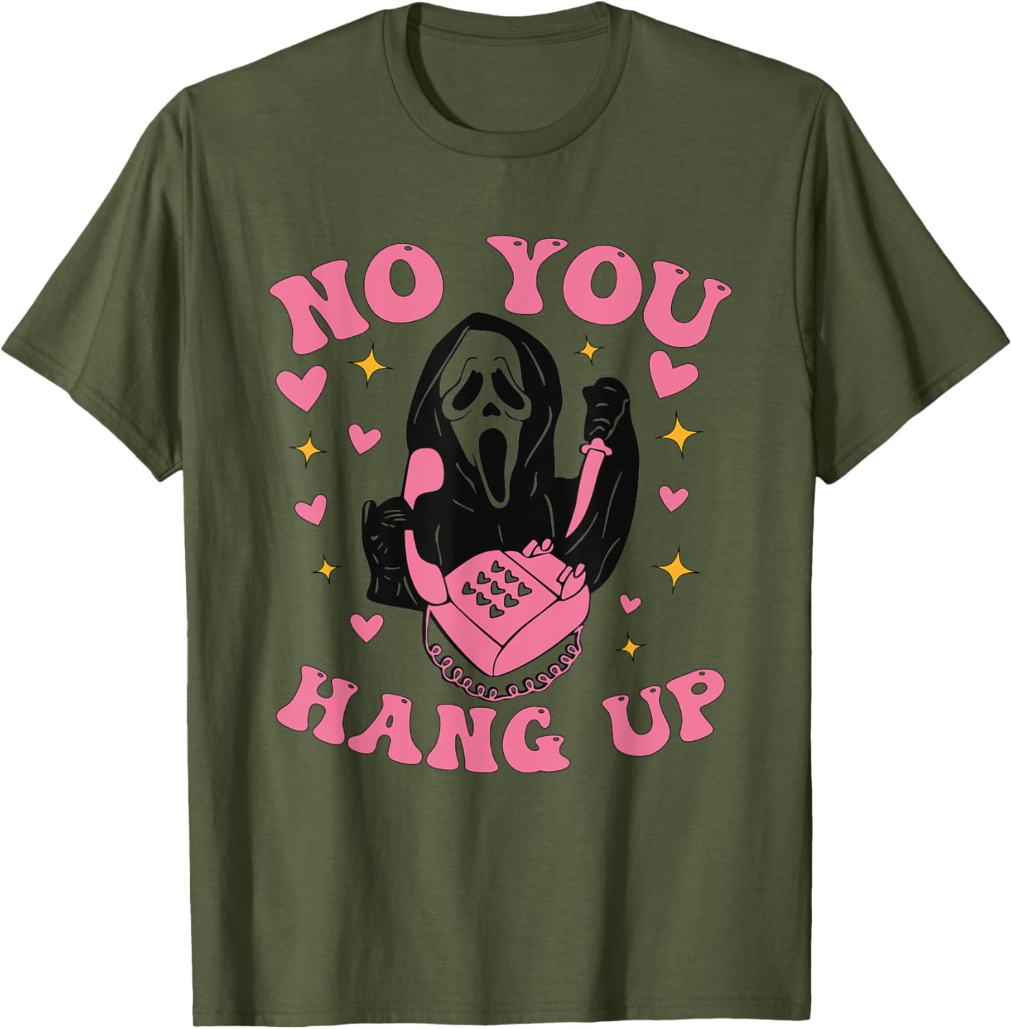 Funny Ghost Calling Halloween Costume T-Shirt Perfect for Spooky Fun - 17