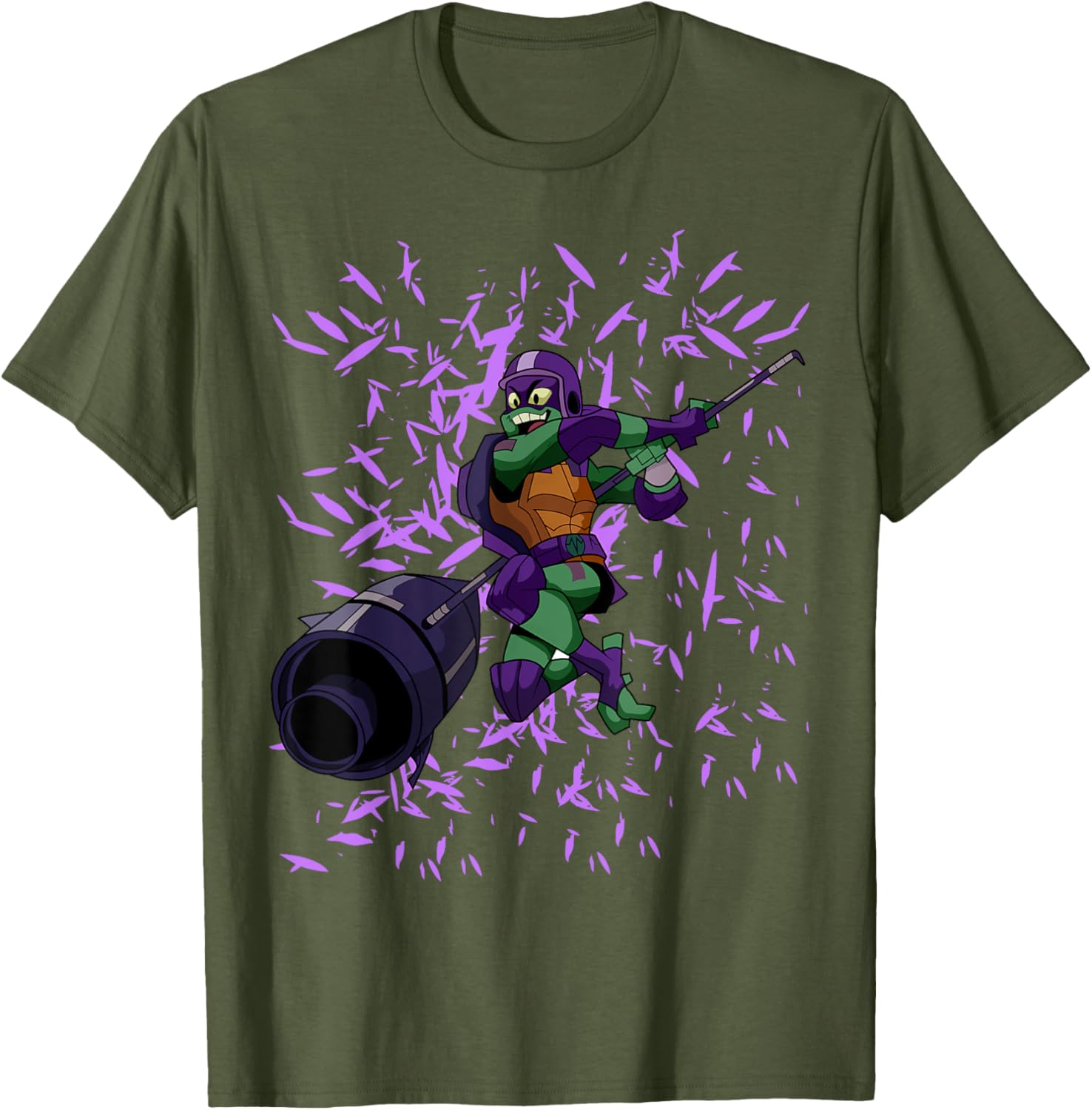 Mademark Teenage Mutant Ninja Turtles Donatello Flying Attack T-Shirt - 5