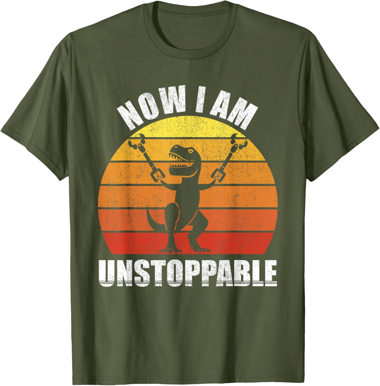 Funny Retro Unstoppable T-Rex Shirt Vintage Gift for Dino Lovers - 10