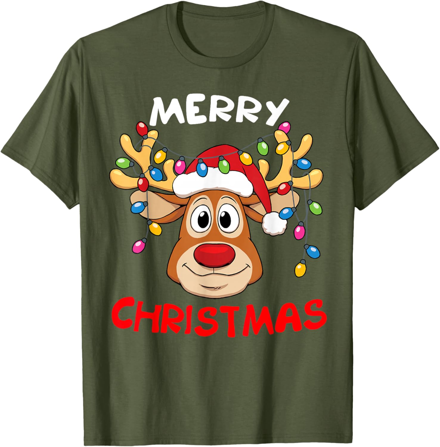 Merry Christmas Reindeer Family T-Shirt for Men and Women Fun Holiday Style - 11