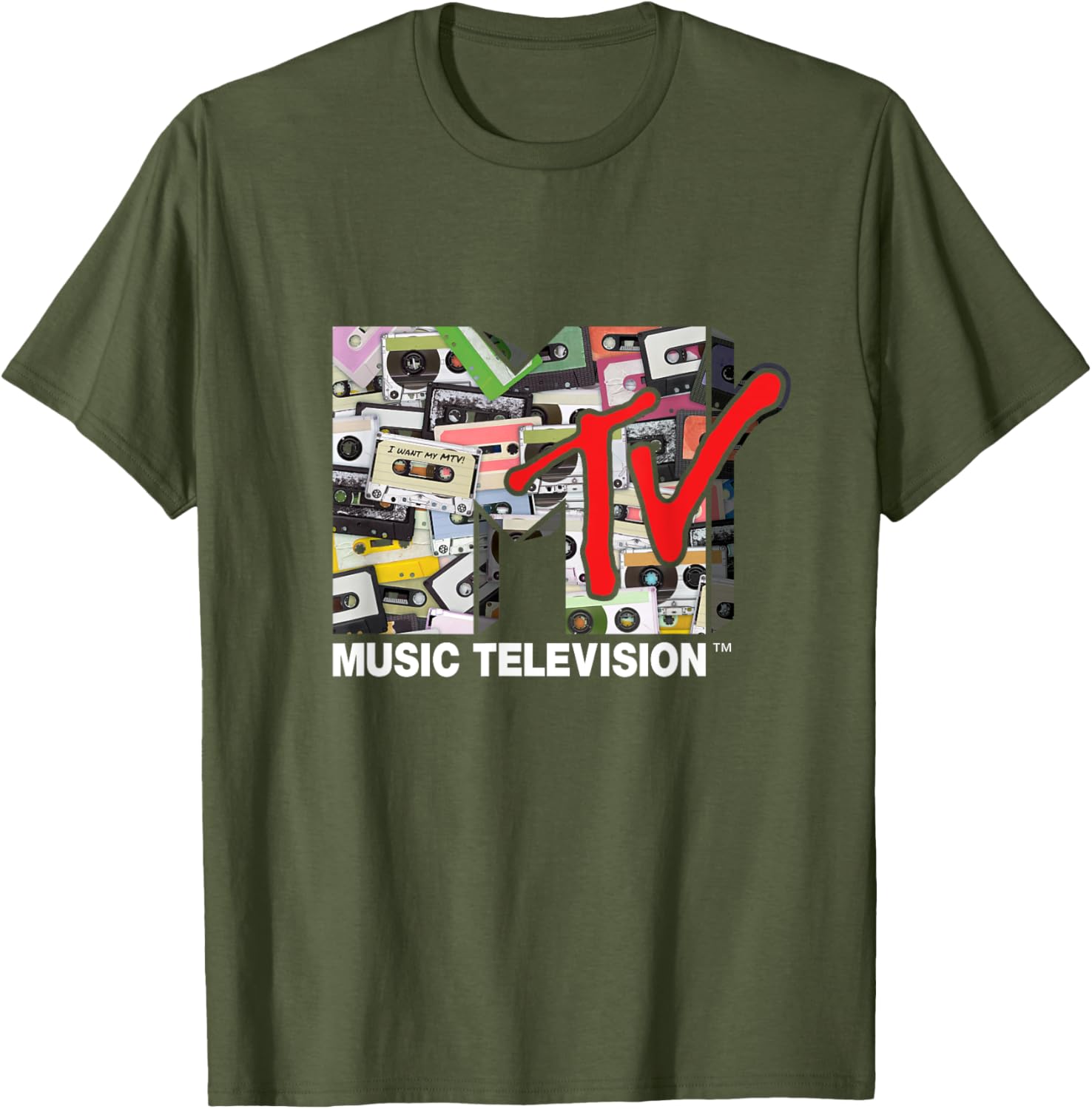 Mademark x MTV Retro 80s Cassette Tapes Remix T-Shirt for Vintage Style - 4