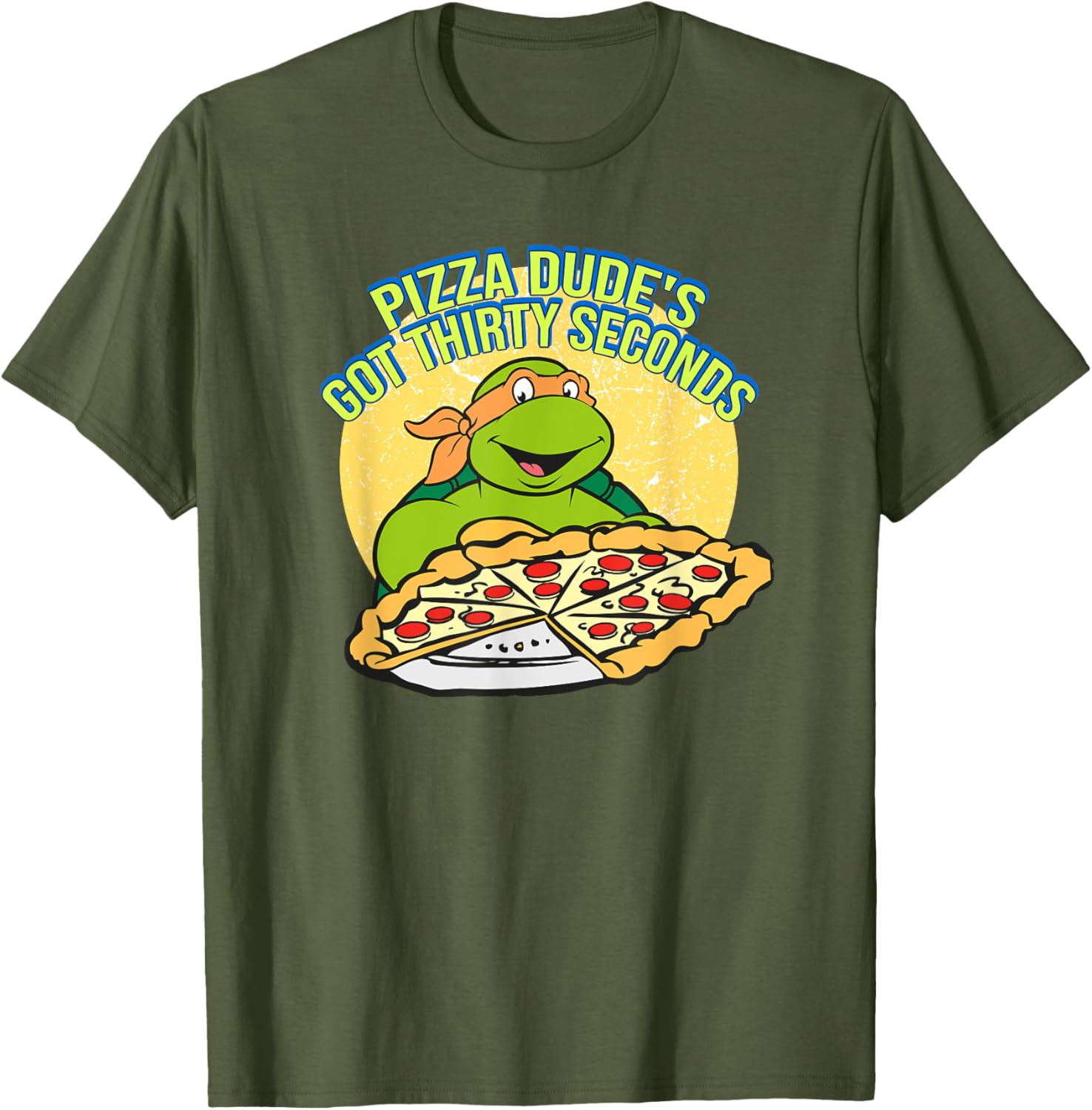 Mademark Teenage Mutant Ninja Turtles Michelangelo Pizza Dude T-Shirt - 13