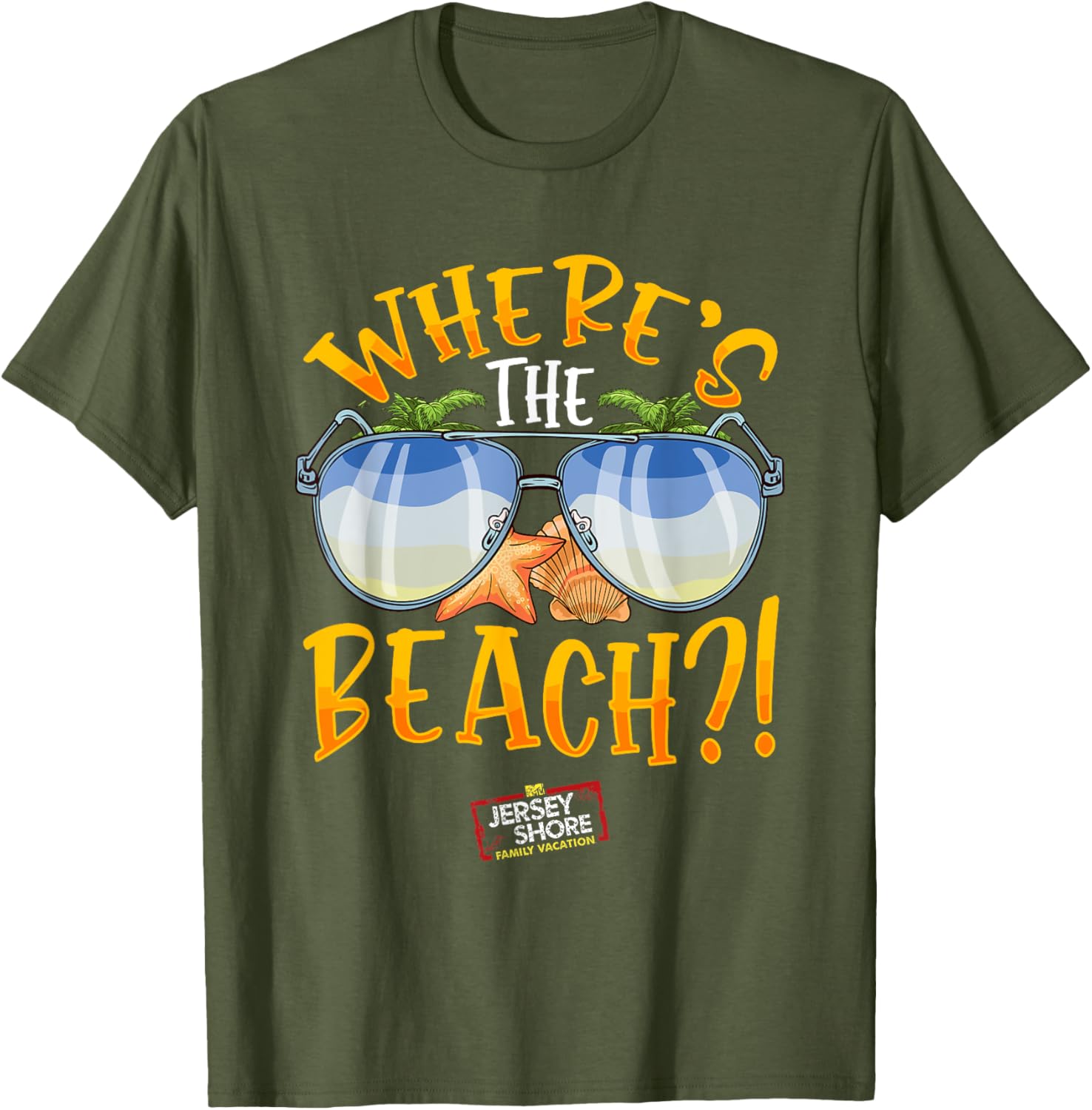 Mademark Jersey Shore Family Vacation Where's The Beach T-Shirt - 3