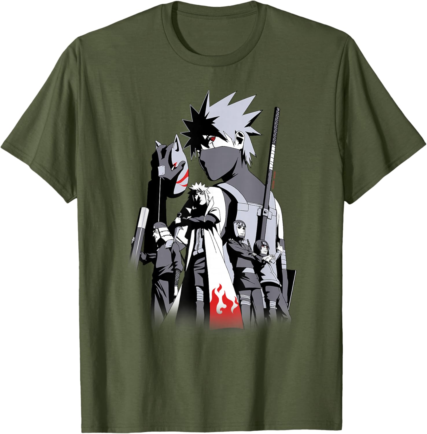 Naruto Shippuden Kakashi Story Limited Edition Colorful T-Shirt - 3