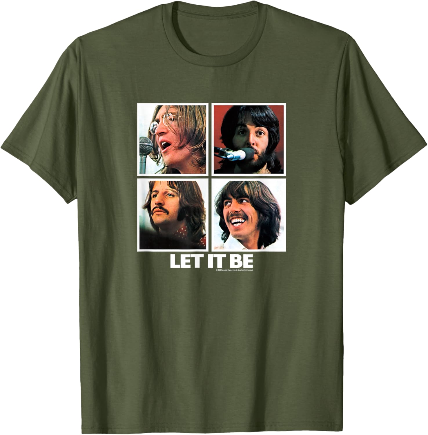 The Beatles Let it Be Square T-Shirt for Music Lovers and Fans - 16