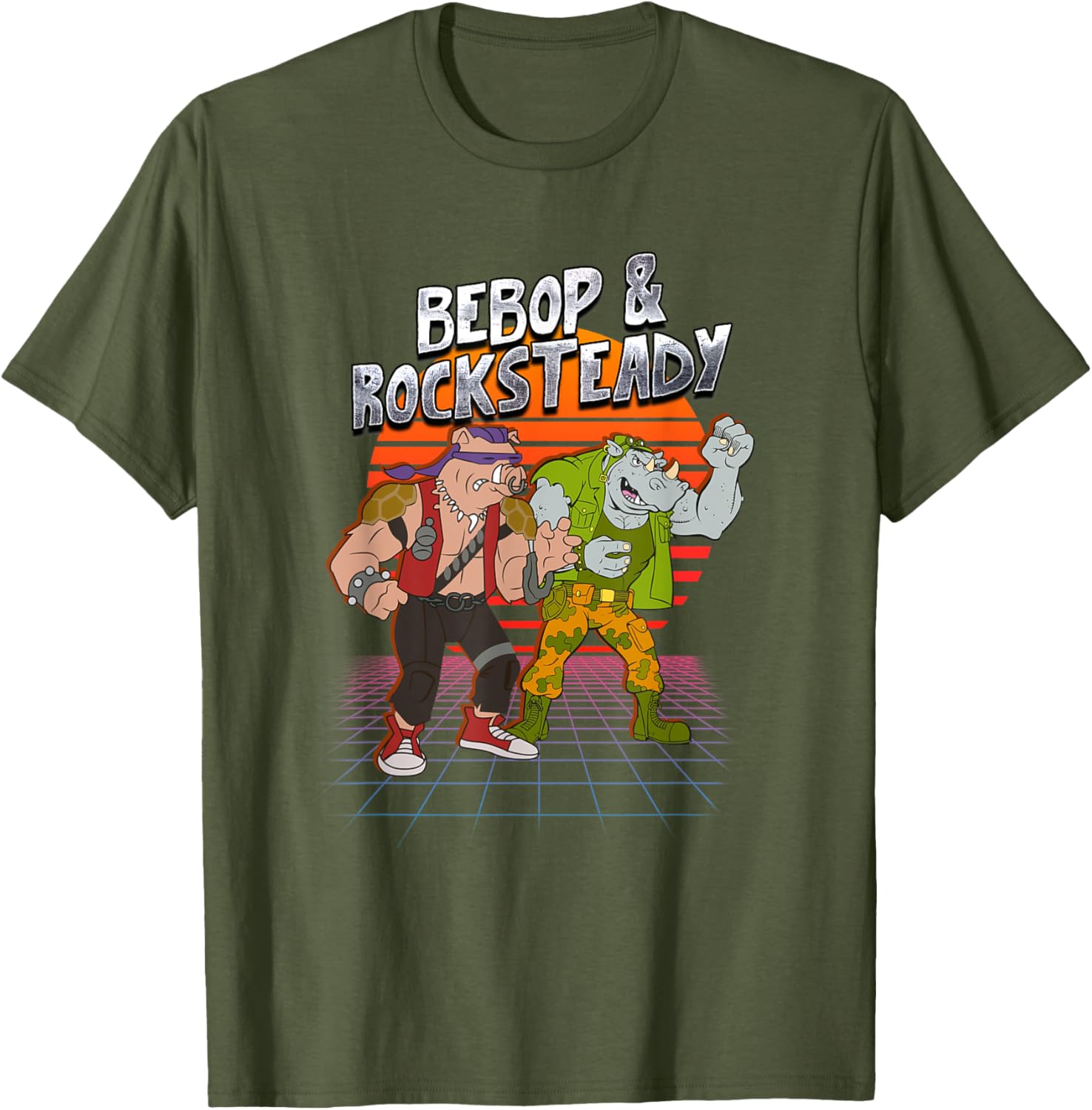 Mademark x TMNT Bebop and Rocksteady Retro Style T-Shirt for Fun Fashion - 5