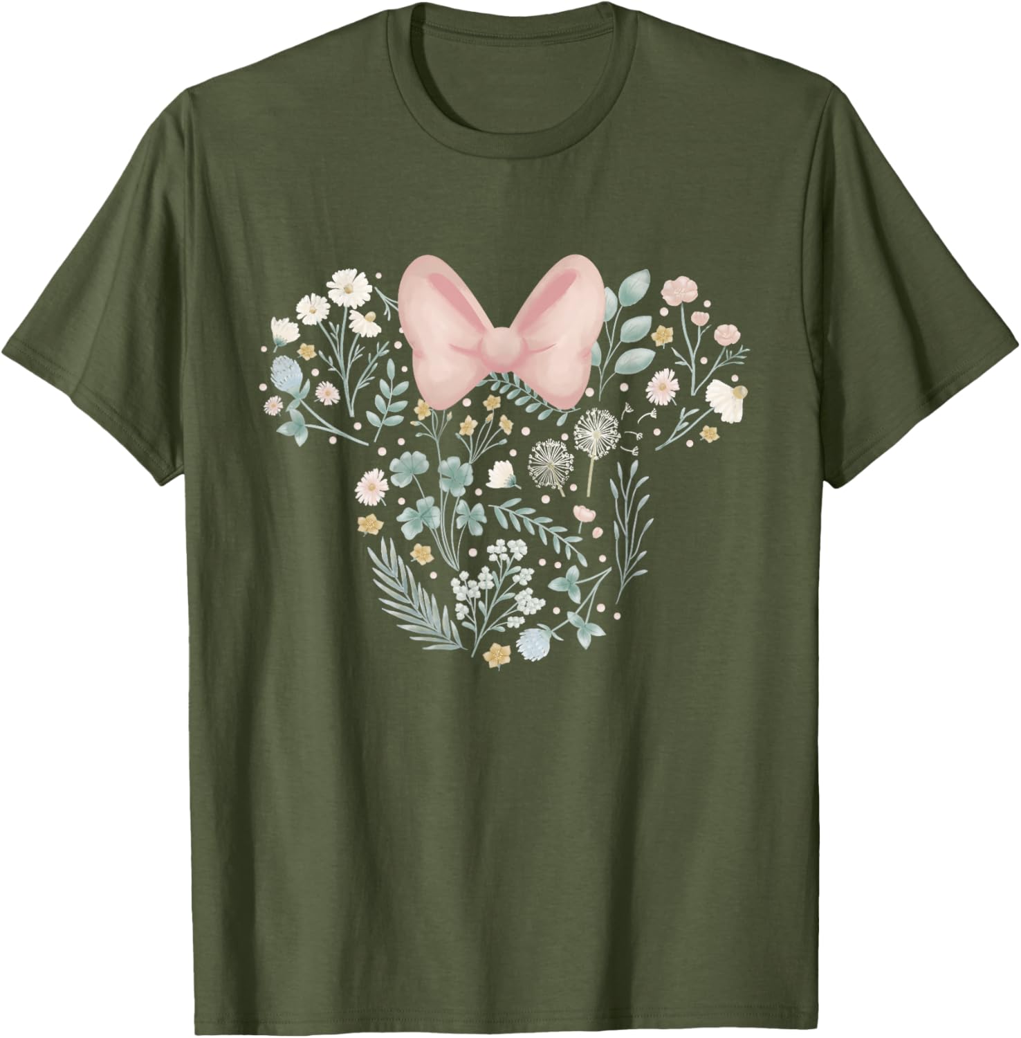 Disney Minnie Mouse Spring Flowers T-Shirt for Stylish Kids and Adults - 6