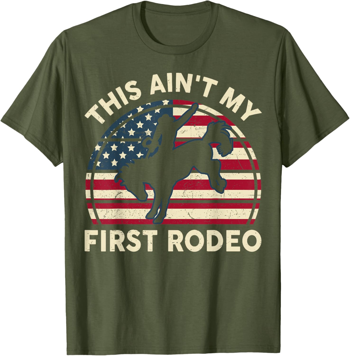 Funny Cowboy Western This Ain't My First Rodeo Horse Riding T-Shirt - 6