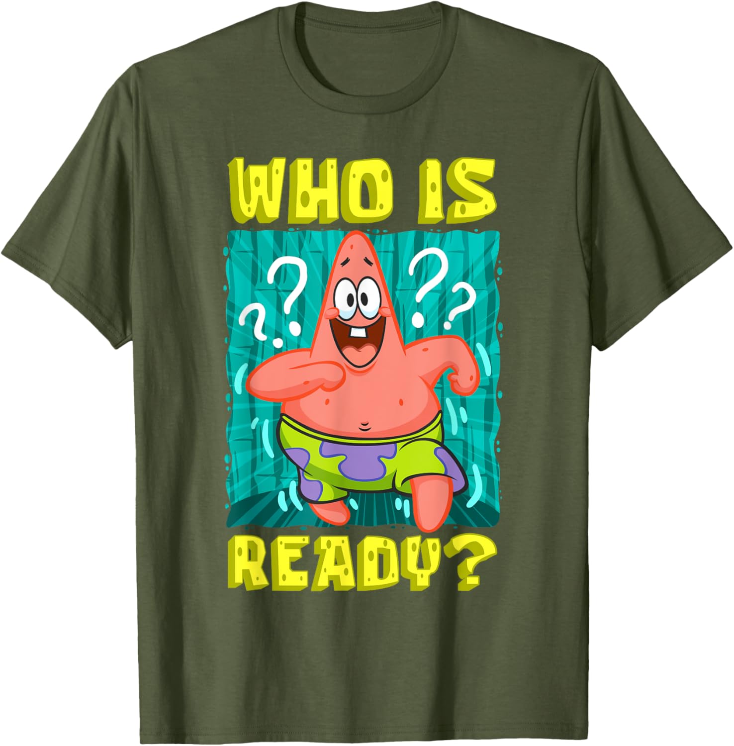 Mademark SpongeBob Patrick Star Ready Funny T-Shirt for Fans - 14