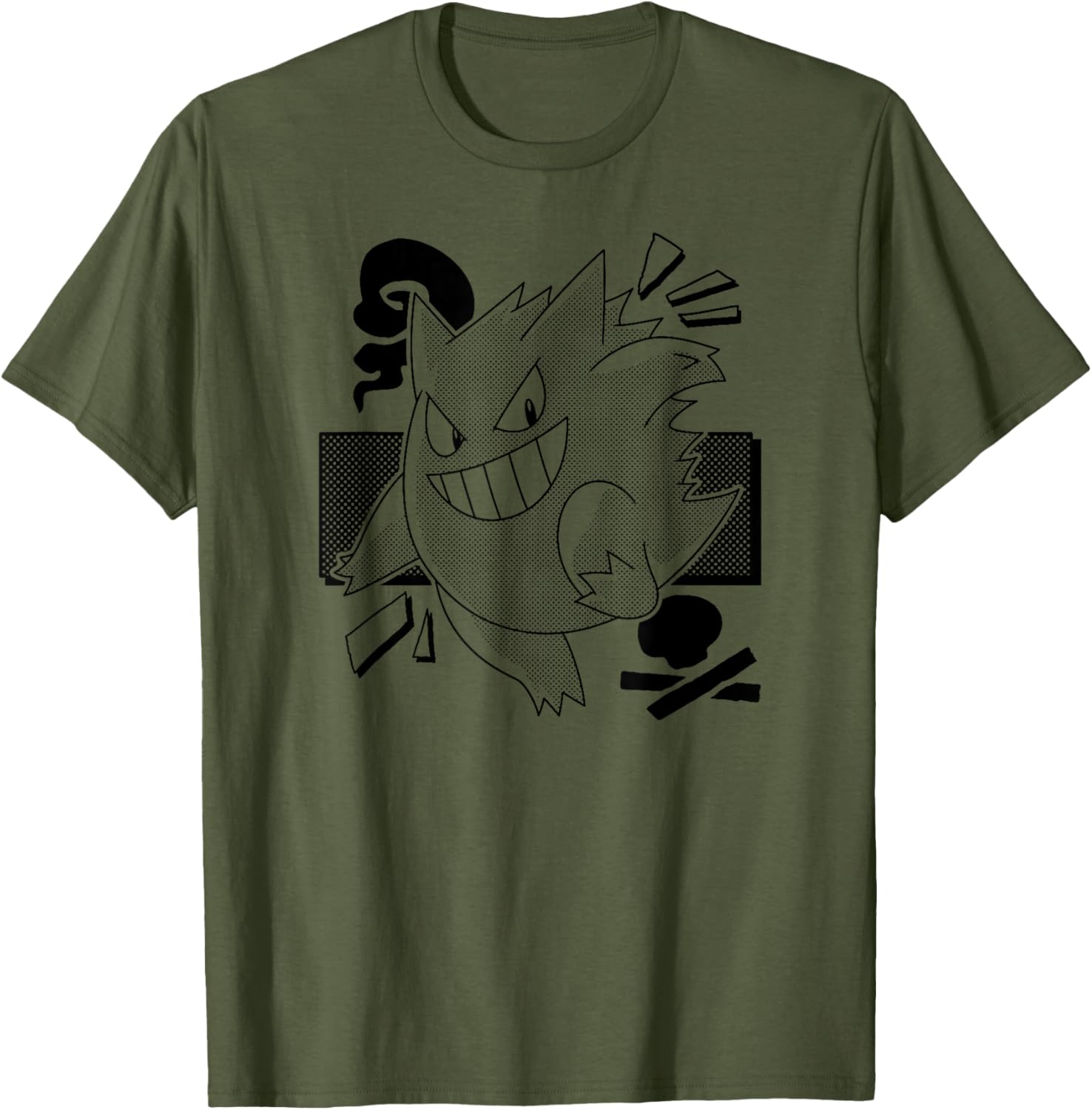 Cool Gengar Manga T-Shirt for Pokémon Fans - Stylish Apparel and Gifts - 6
