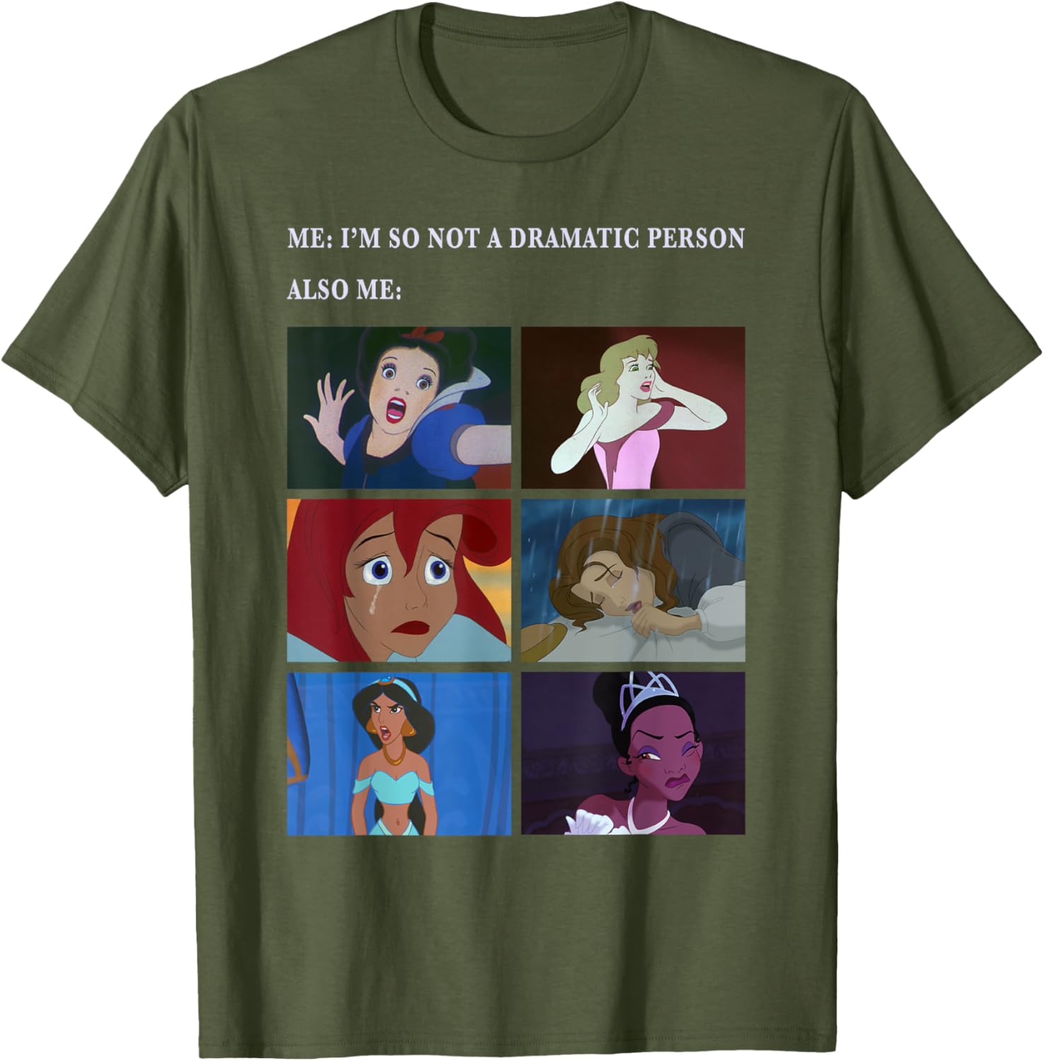 Disney Princess Not Dramatic Meme Panel T-Shirt for Fun Fashion Fans - 3