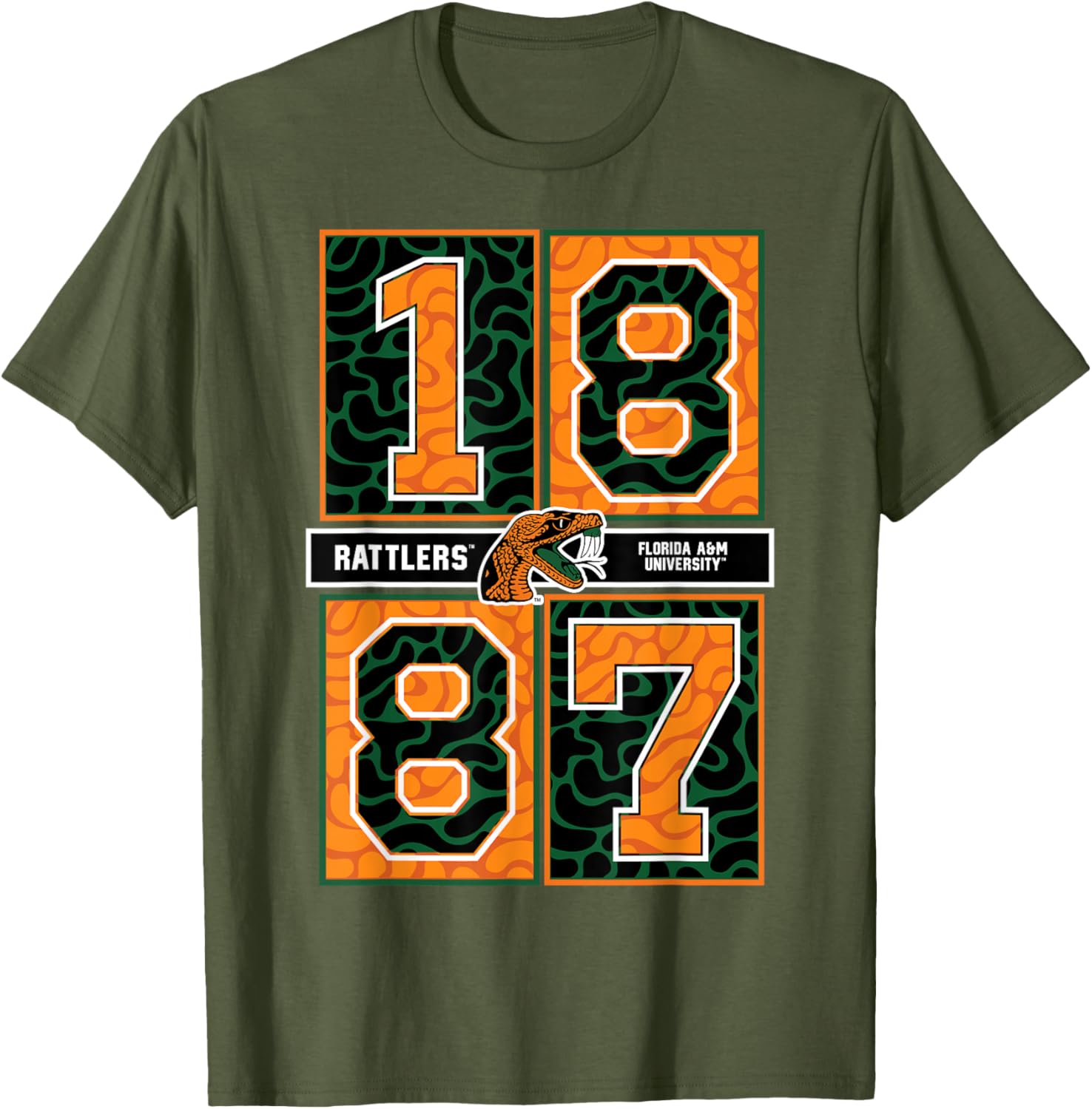 Florida A&M University Rattlers Concrete Date HBCU T-Shirt for Fans - 3