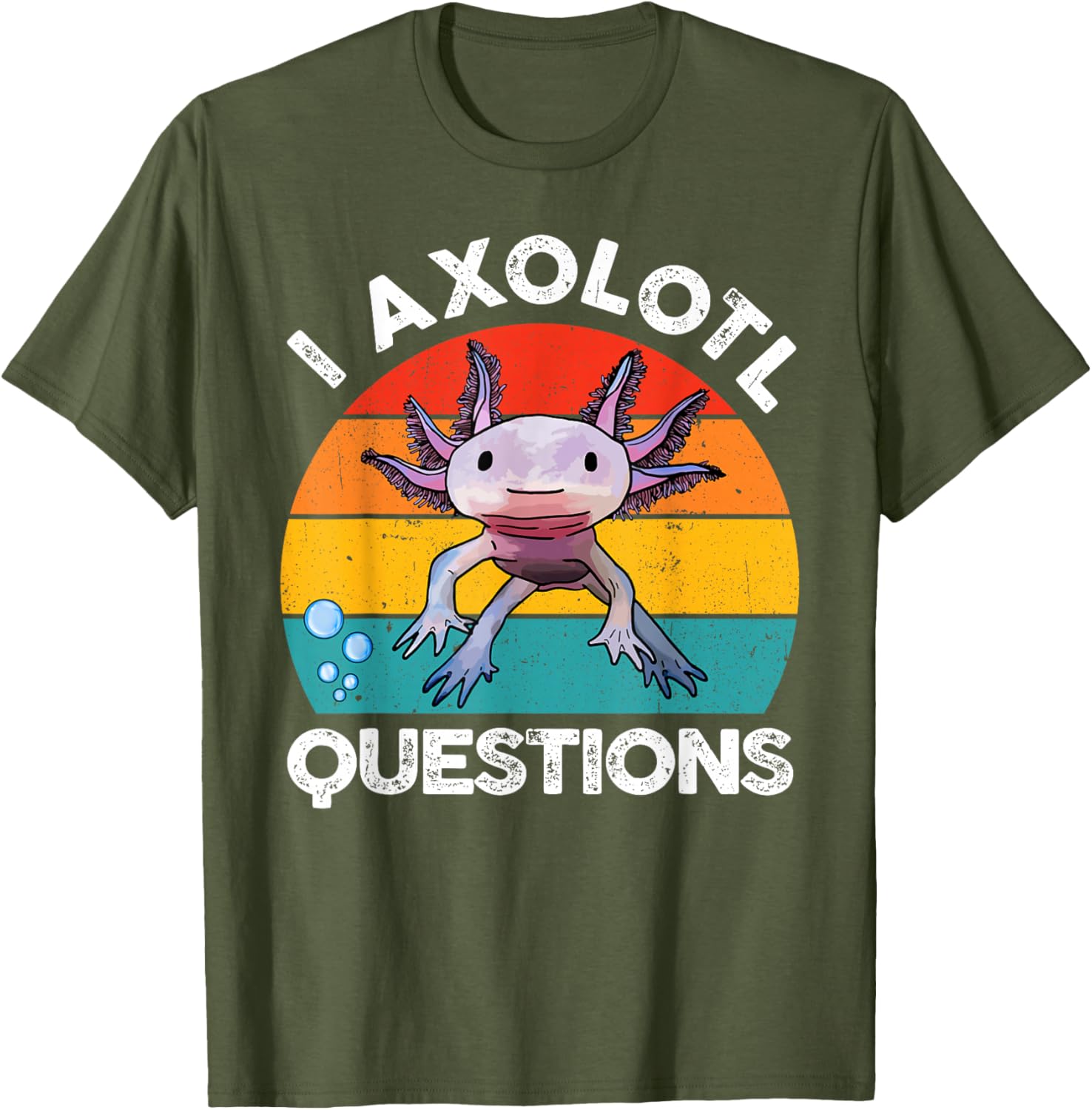 Cute Axolotl Questions Graphic Kids T-Shirt Fun and Stylish Gift for Kids - 26