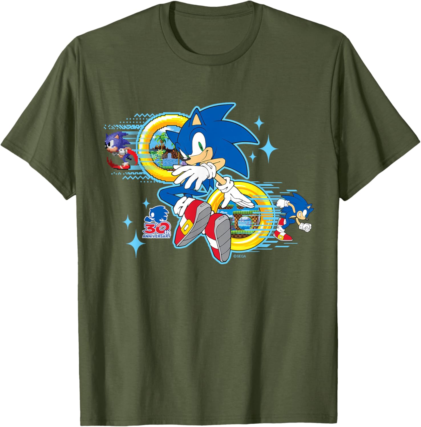 Sonic the Hedgehog 30th Anniversary Short Sleeve Tee for Fans - 4
