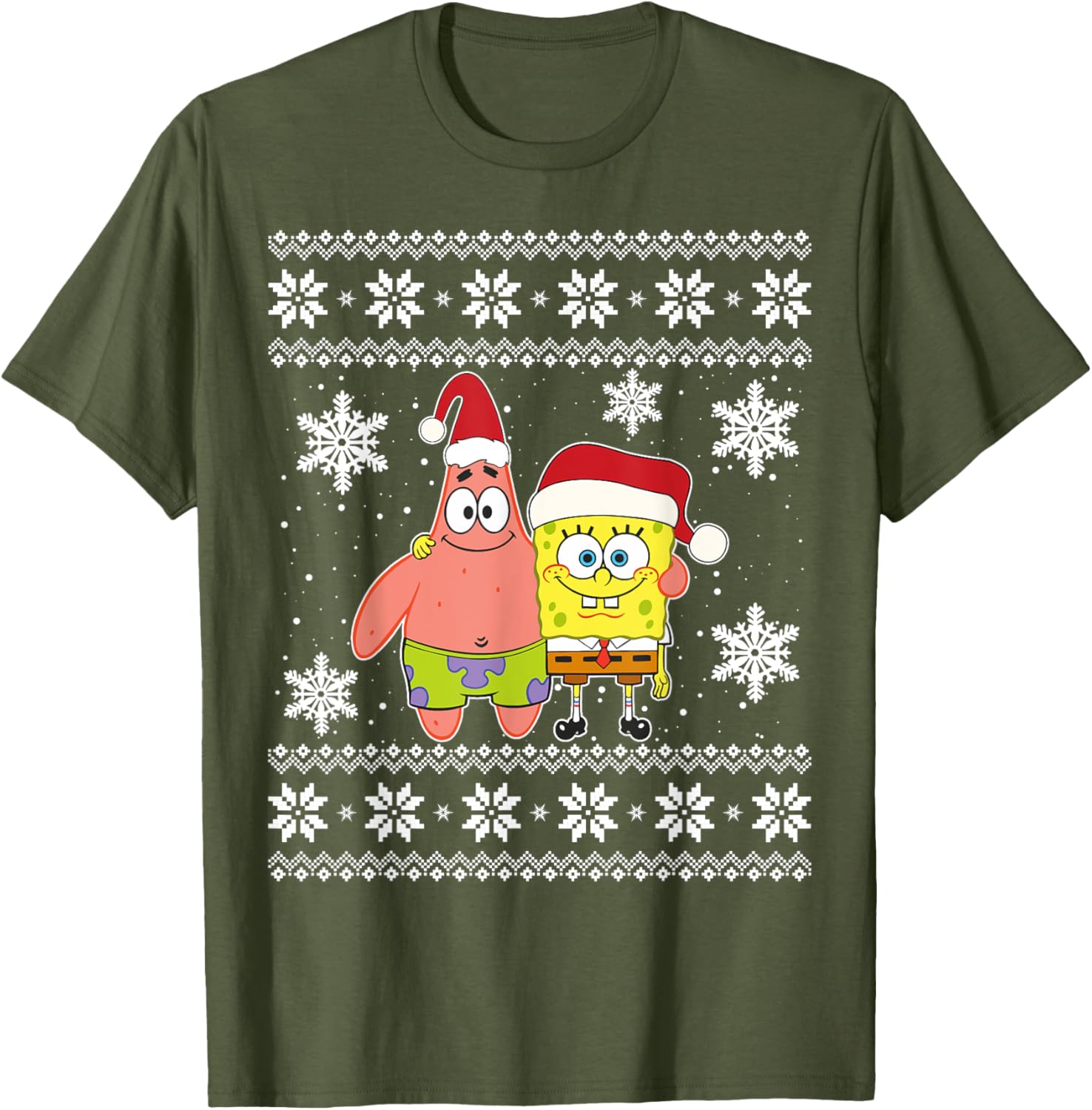 Mademark x SpongeBob SquarePants Best Friends Christmas Graphic T-Shirt - 23