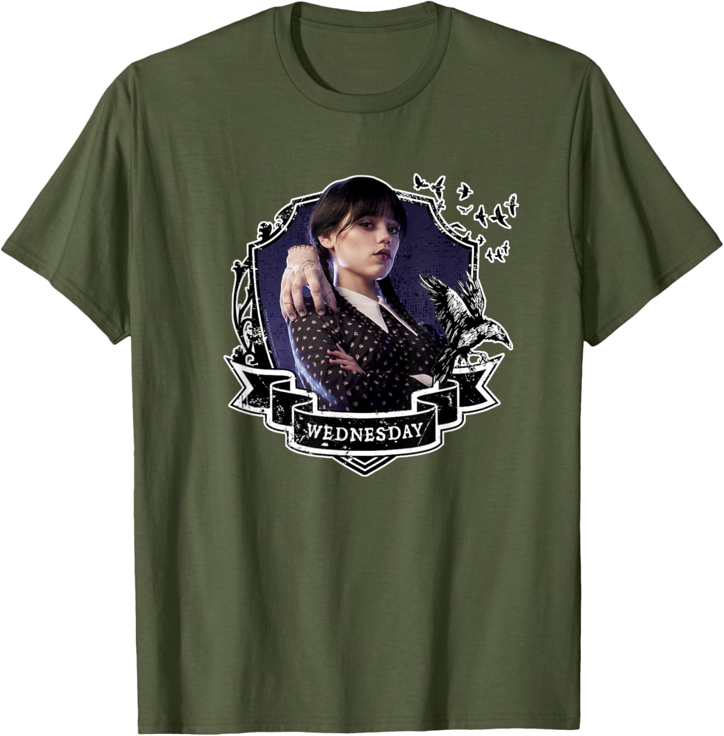 Wednesday Nevermore Graphic T-Shirt for Fans of Iconic Wednesday Style - 8