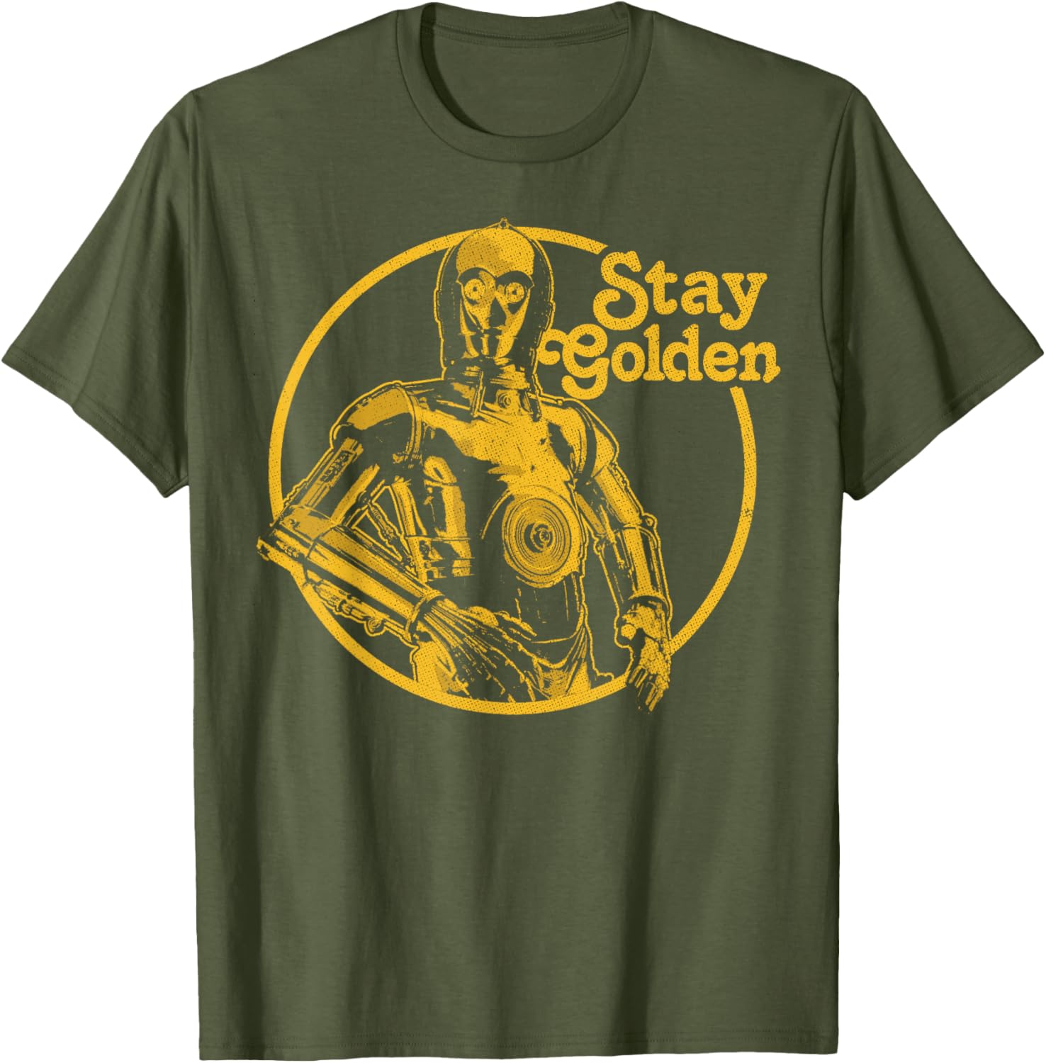 Stay Golden C-3PO T-Shirt Inspired by Star Wars for Fans and Collectors - 2