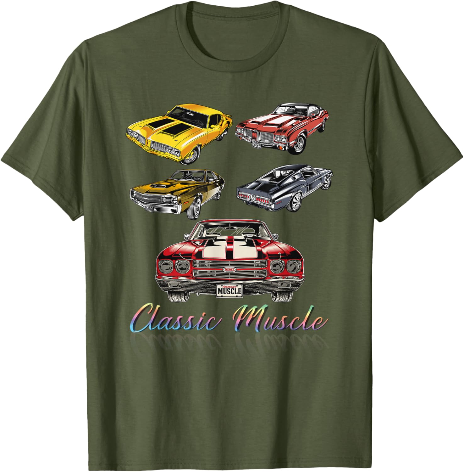 American Muscle Cars Classic Novelty T-Shirt for Car Enthusiasts - 16