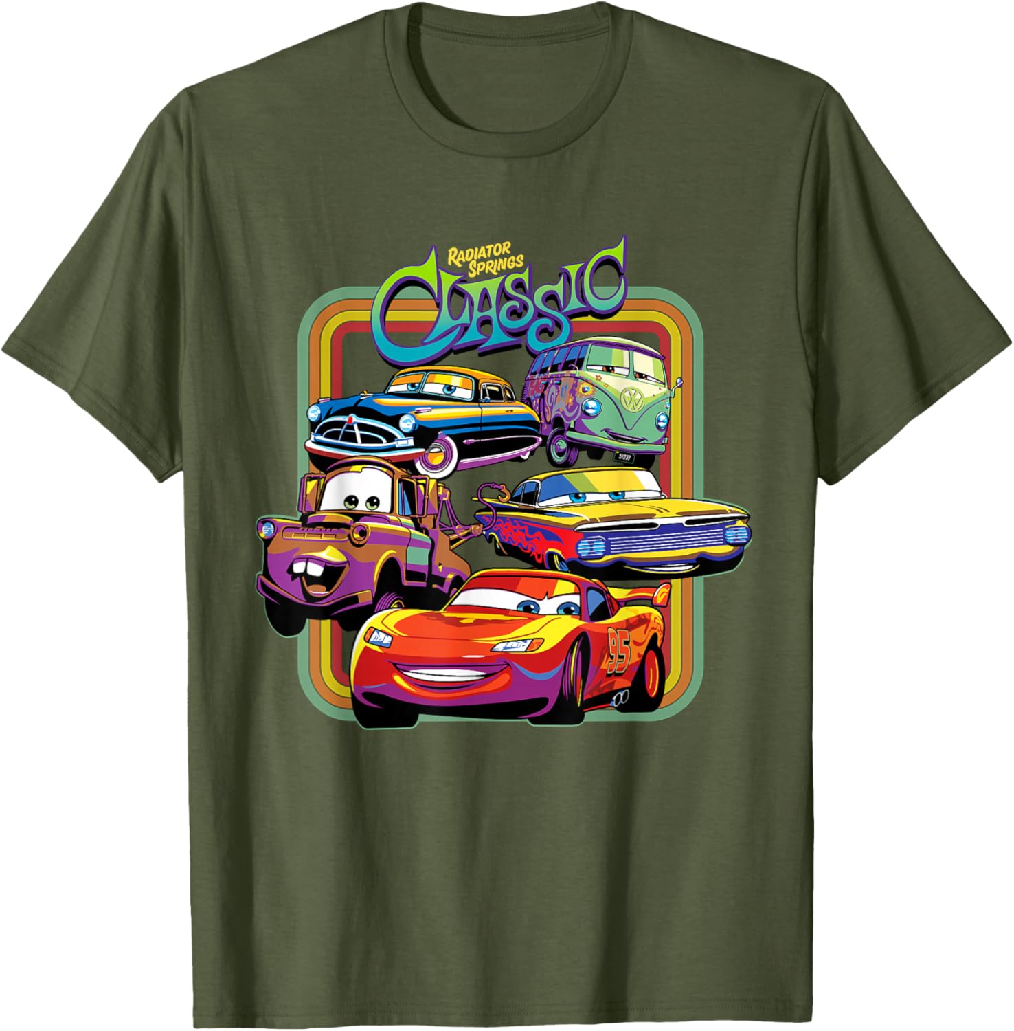 Disney PIXAR Cars Radiator Springs Classic T-Shirt for Kids and Adults - 19