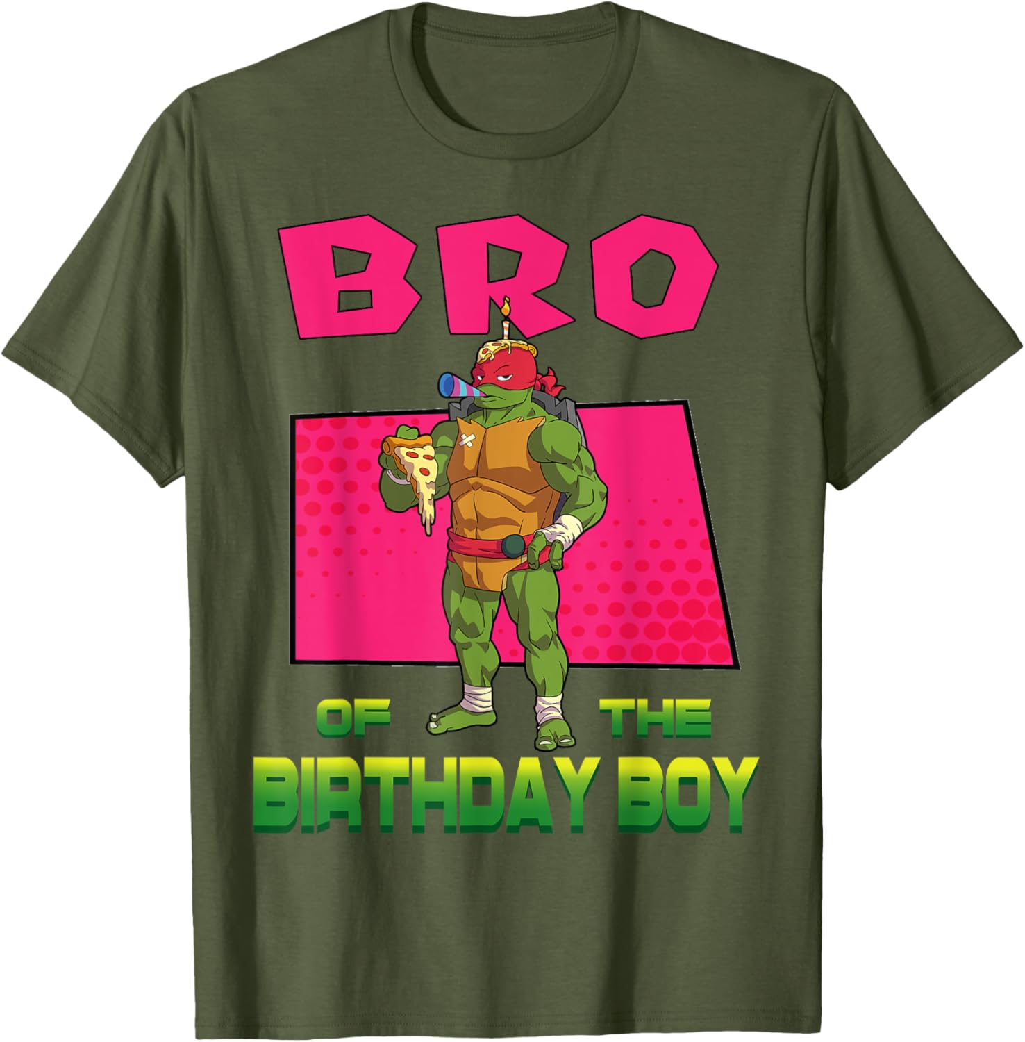 Mademark Teenage Mutant Ninja Turtles Raphael Pizza Party T-Shirt for Kids - 11