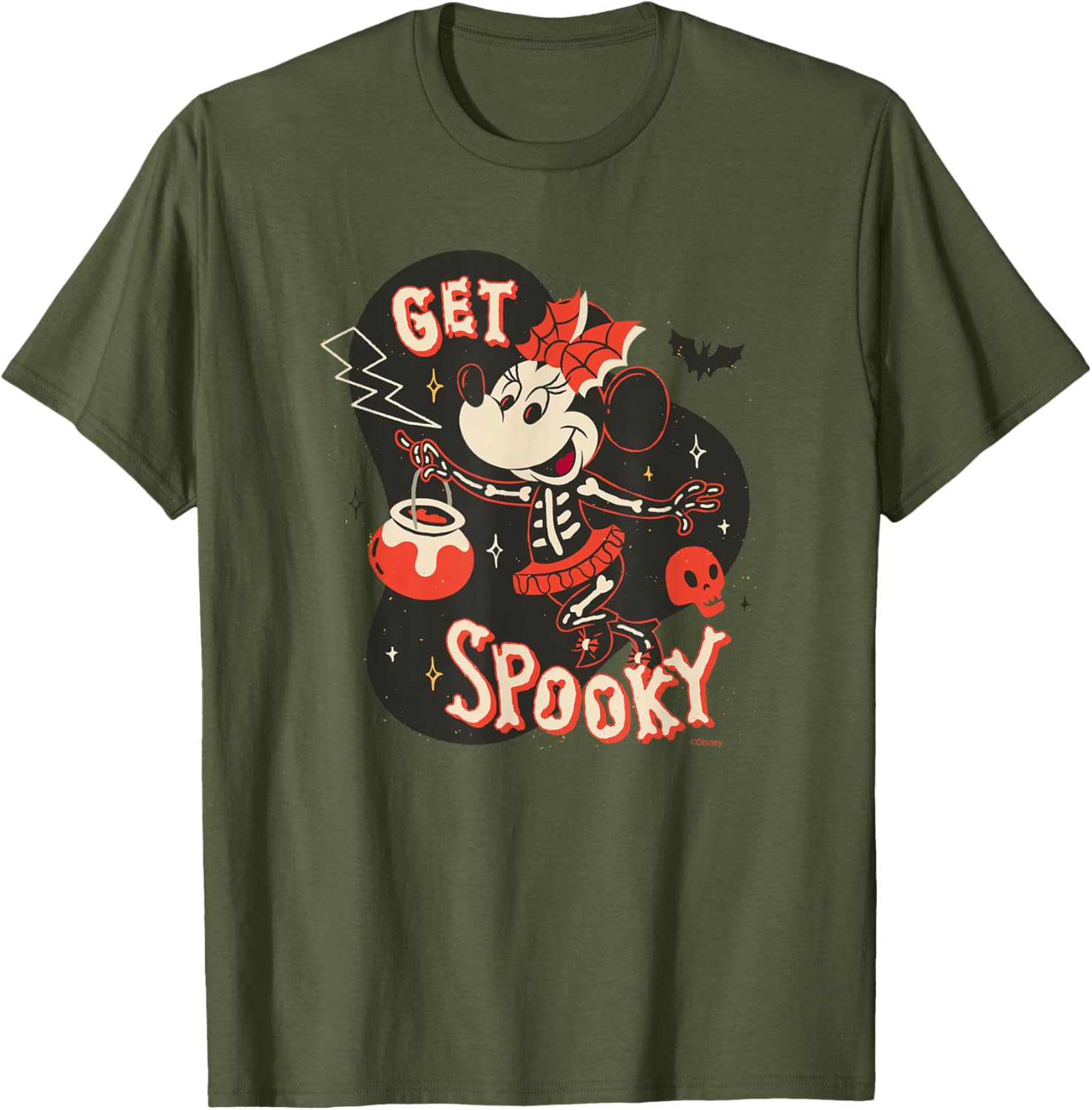Disney Minnie Mouse Skeleton T-Shirt for Spooky Halloween Fun - 20