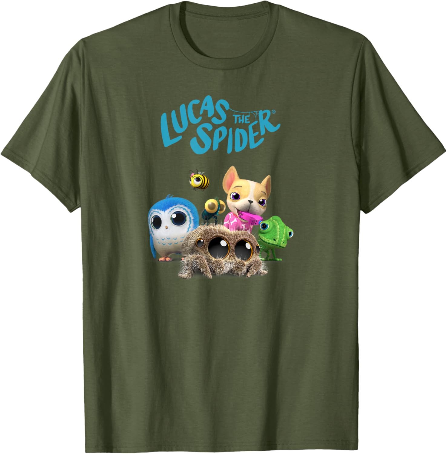 Lucas the Spider and Friends Cute T-Shirt for Kids and Adults - 11