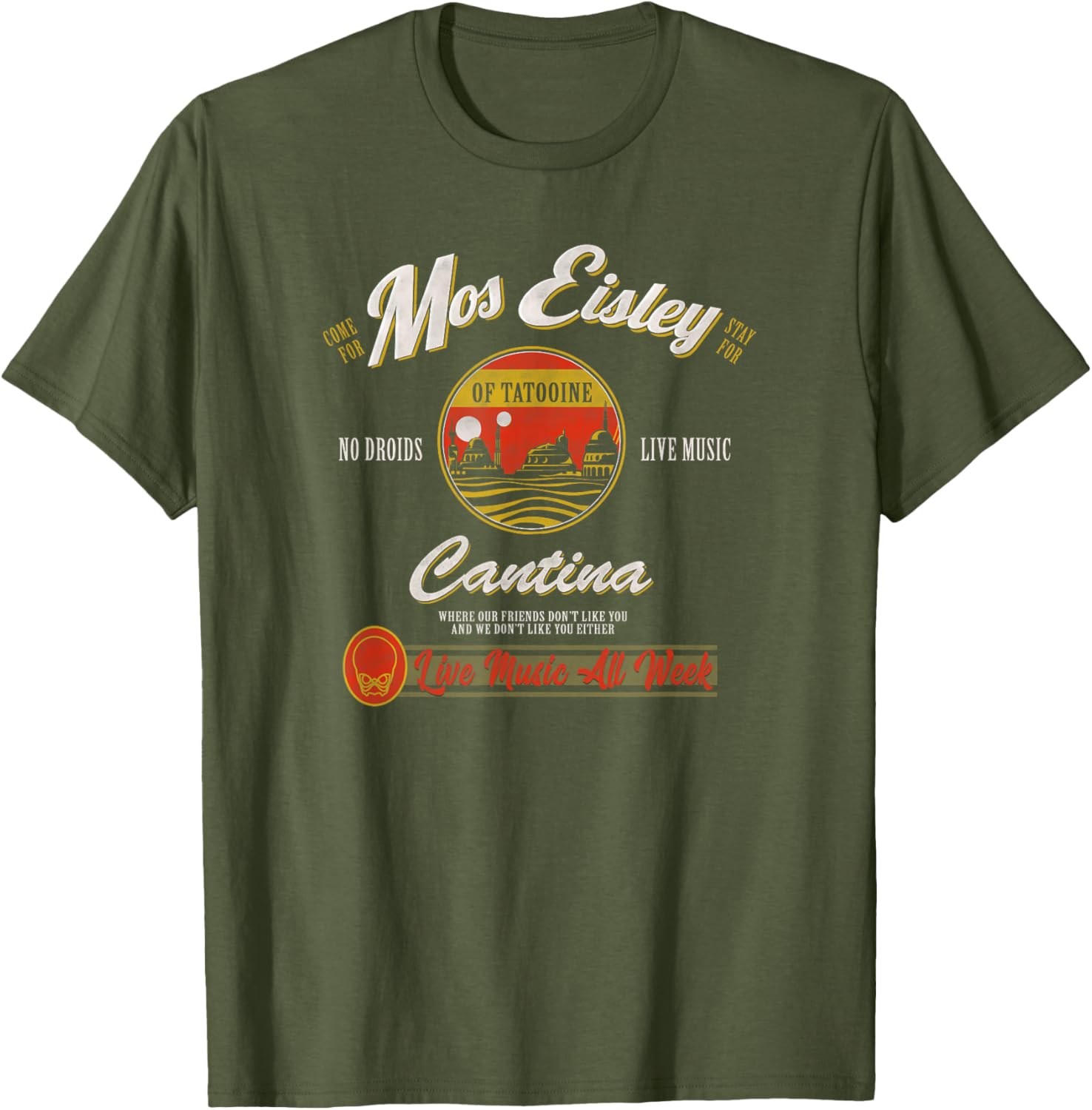 Star Wars Mos Eisley Cantina Live Music T-Shirt for Fans and Collectors - 15