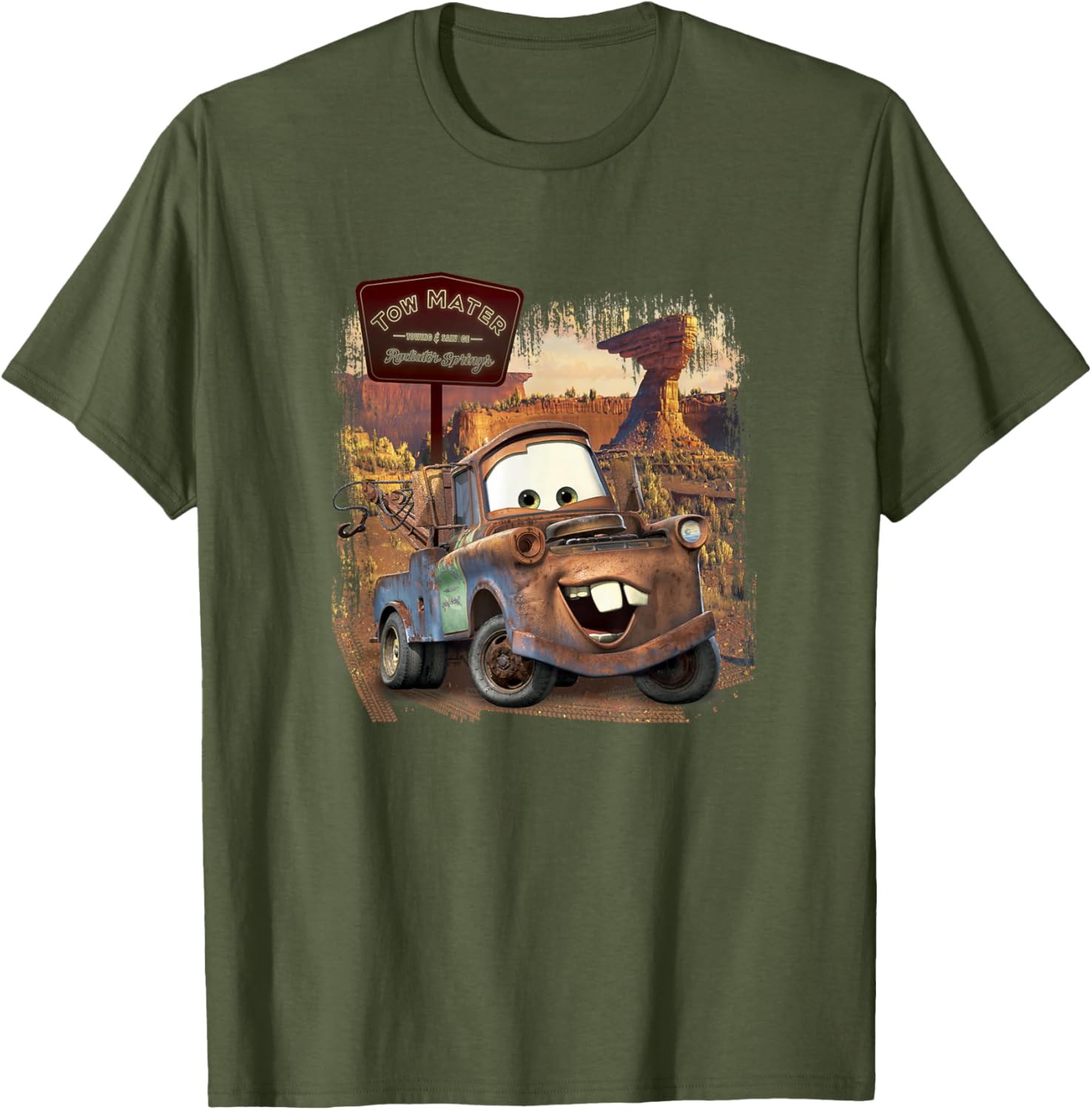 Disney Pixar Cars Tow Mater Radiator Springs T-Shirt for Kids and Adults - 8
