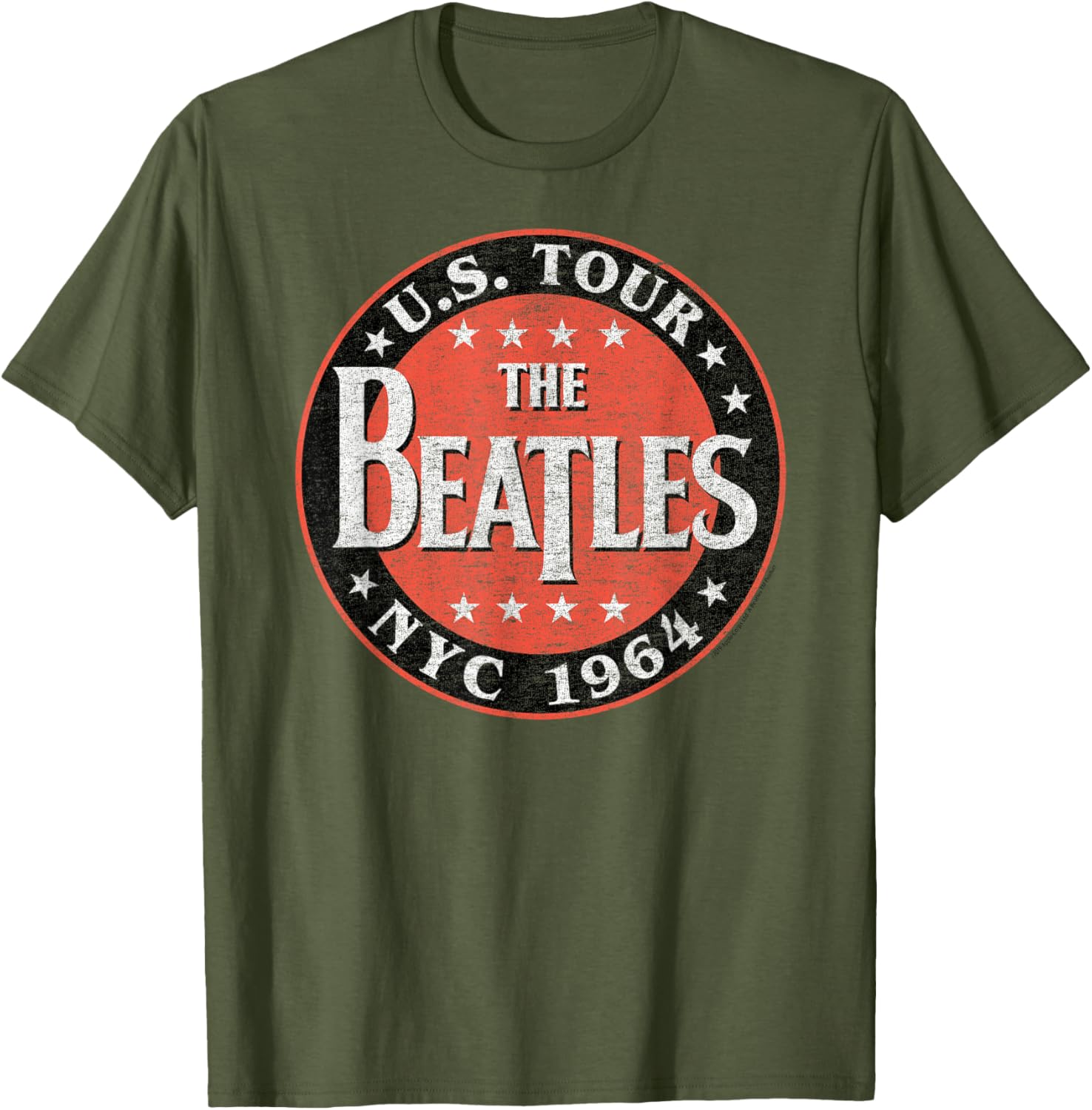 Beatles NYC 1964 Short Sleeve T-Shirt for Fans of Classic Rock Fashion - 2