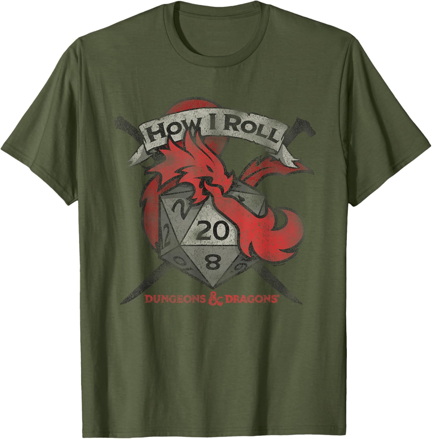 Dungeons and Dragons How I Roll T-Shirt for Gamers and Adventurers - 1
