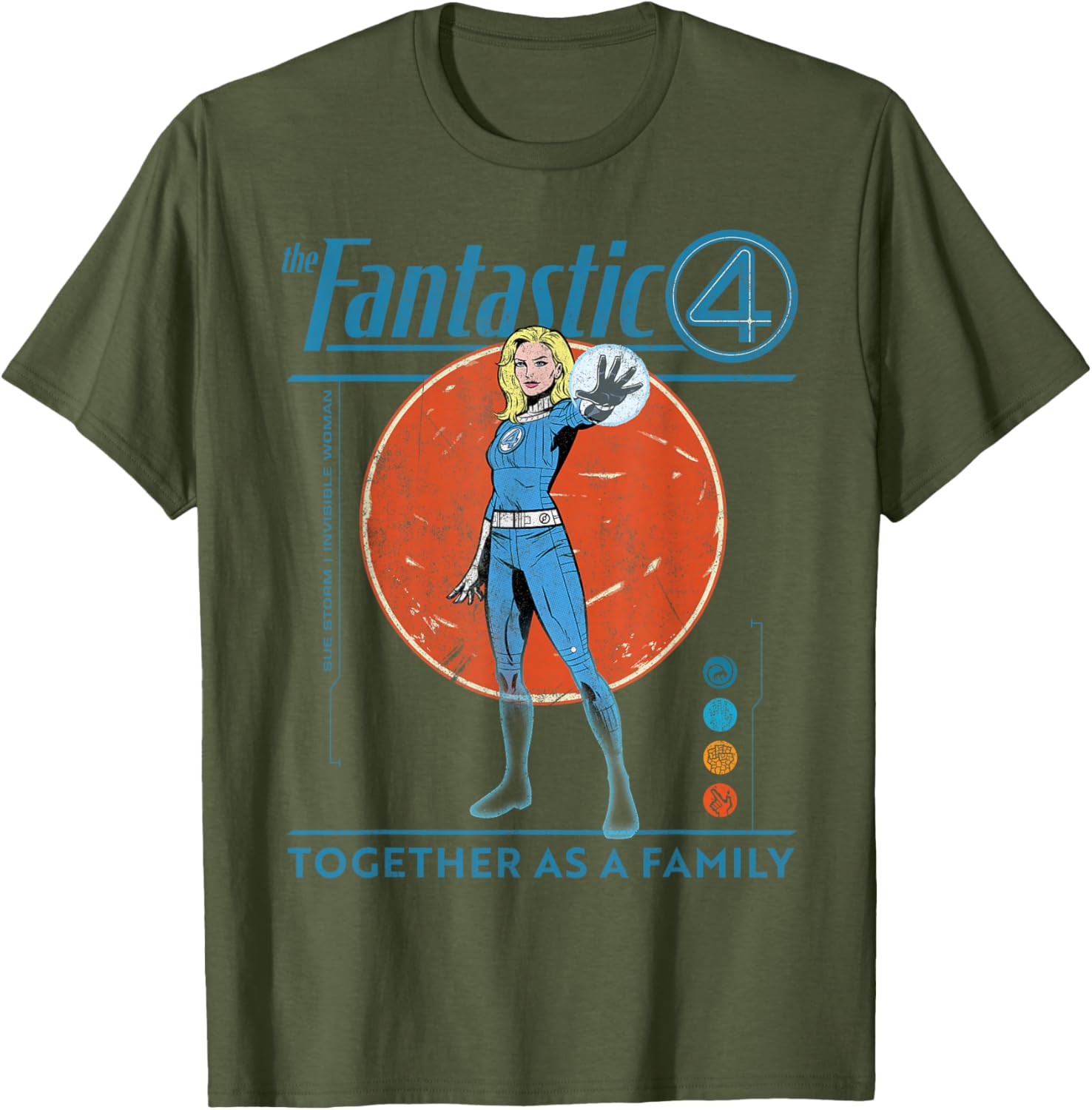 Marvel Fantastic Four Retro T-Shirt Featuring The Invisible Woman Design - 13