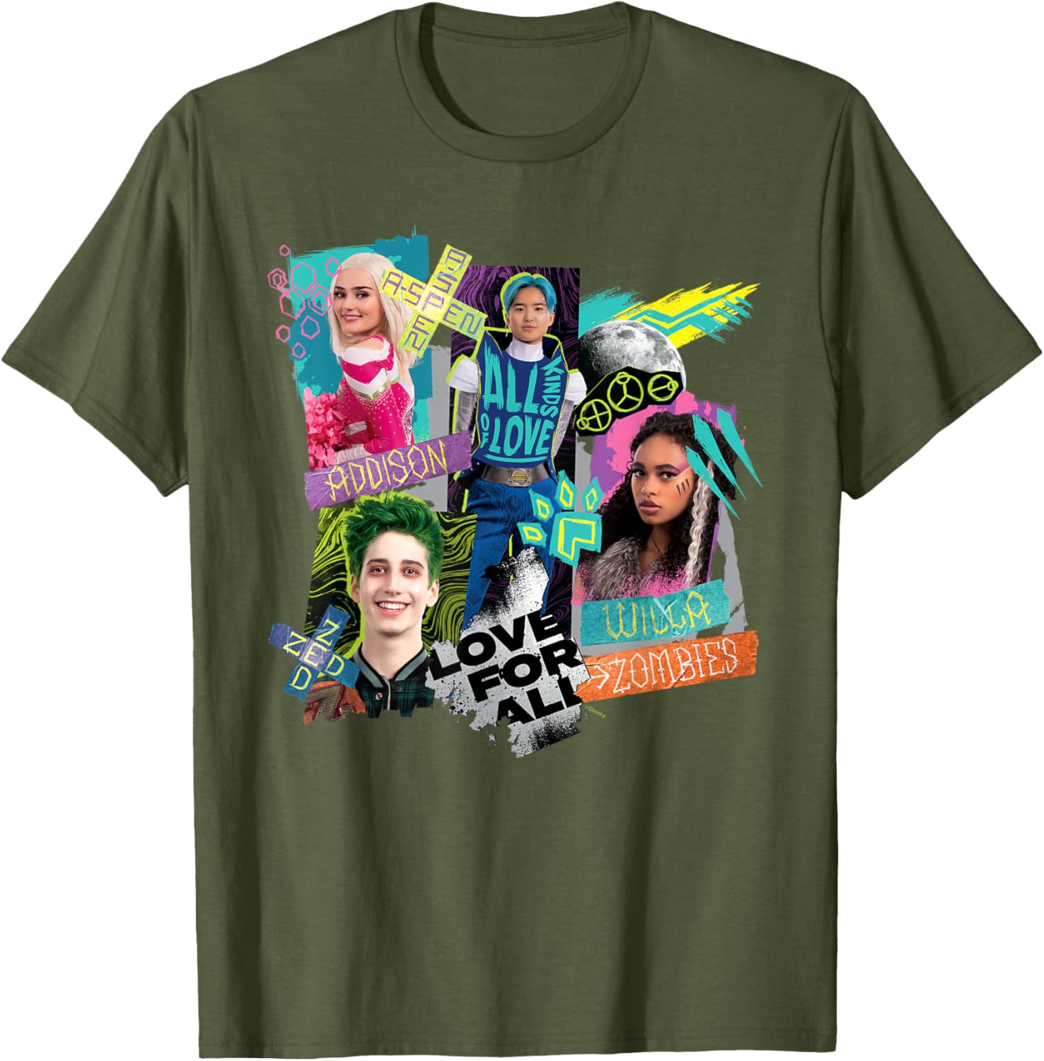 Disney Channel Zombies 3 Love for All T-Shirt for Kids and Teens - 13