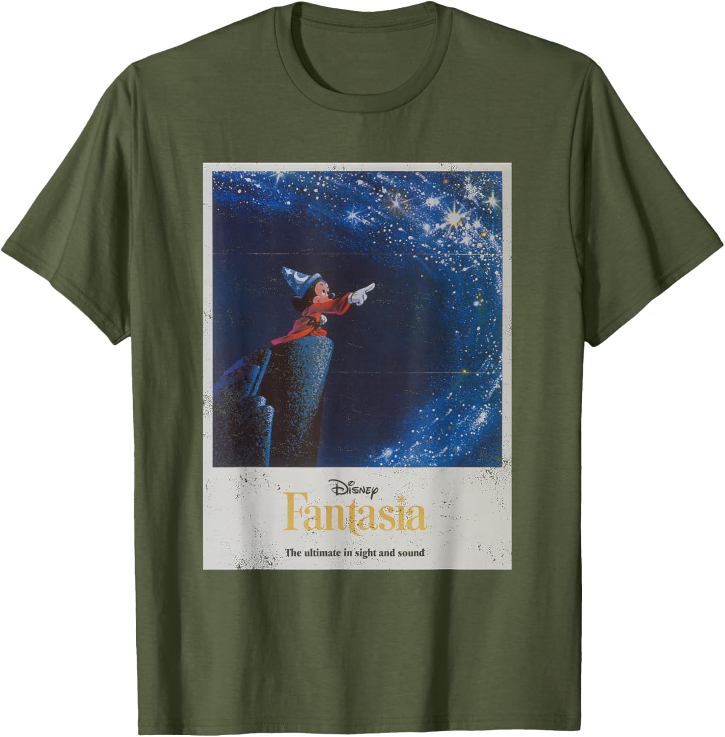 Disney Mickey Mouse Fantasia Retro Poster T-Shirt for Fans and Collectors - 11