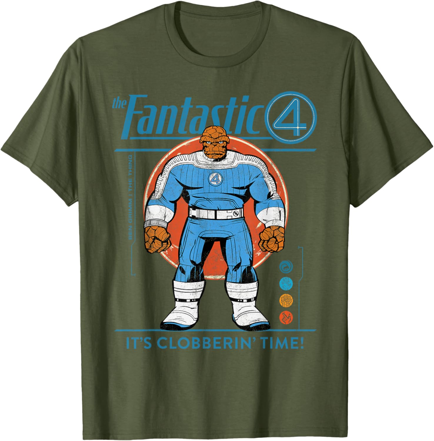 Marvel Fantastic Four The Thing Retro T-Shirt for Fans of Classic Comics - 20
