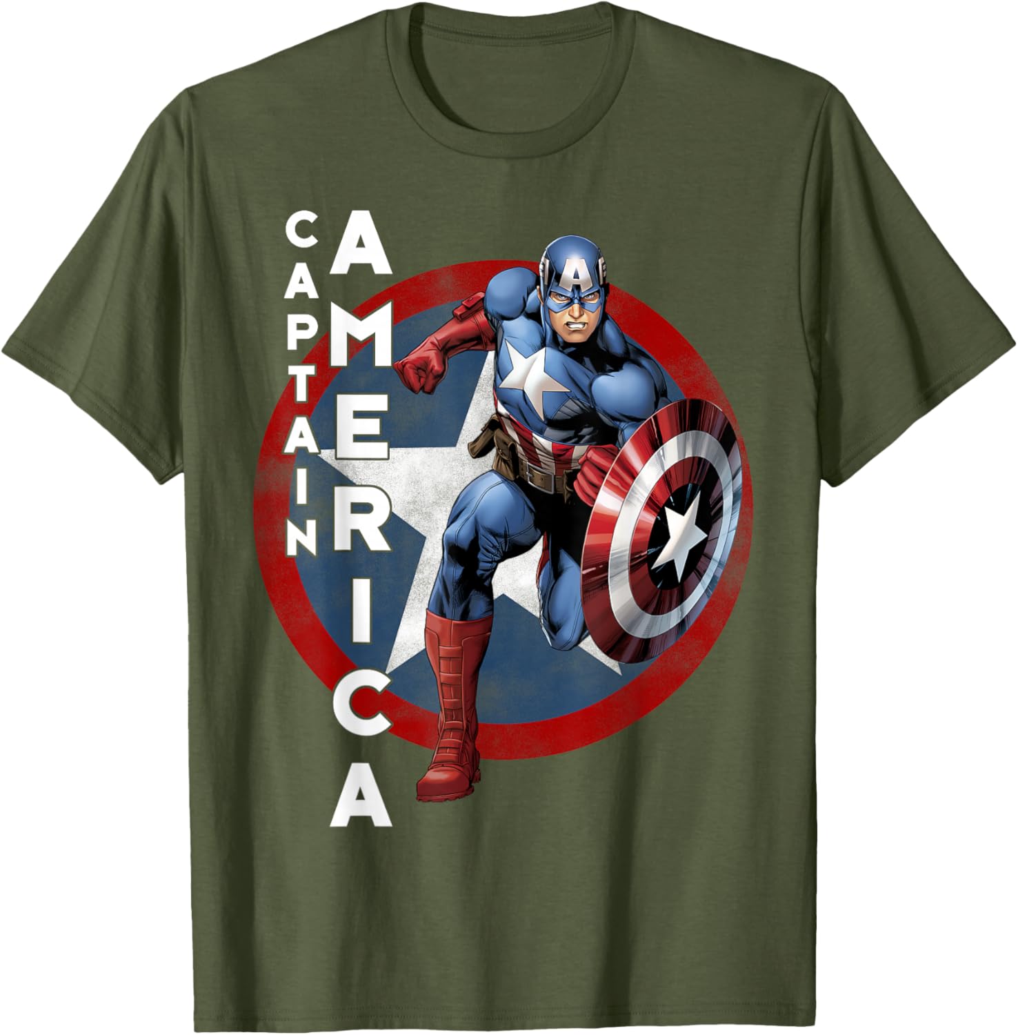 Vintage Captain America T-Shirt Marvel Avengers Icon for Fans and Collectors - 1