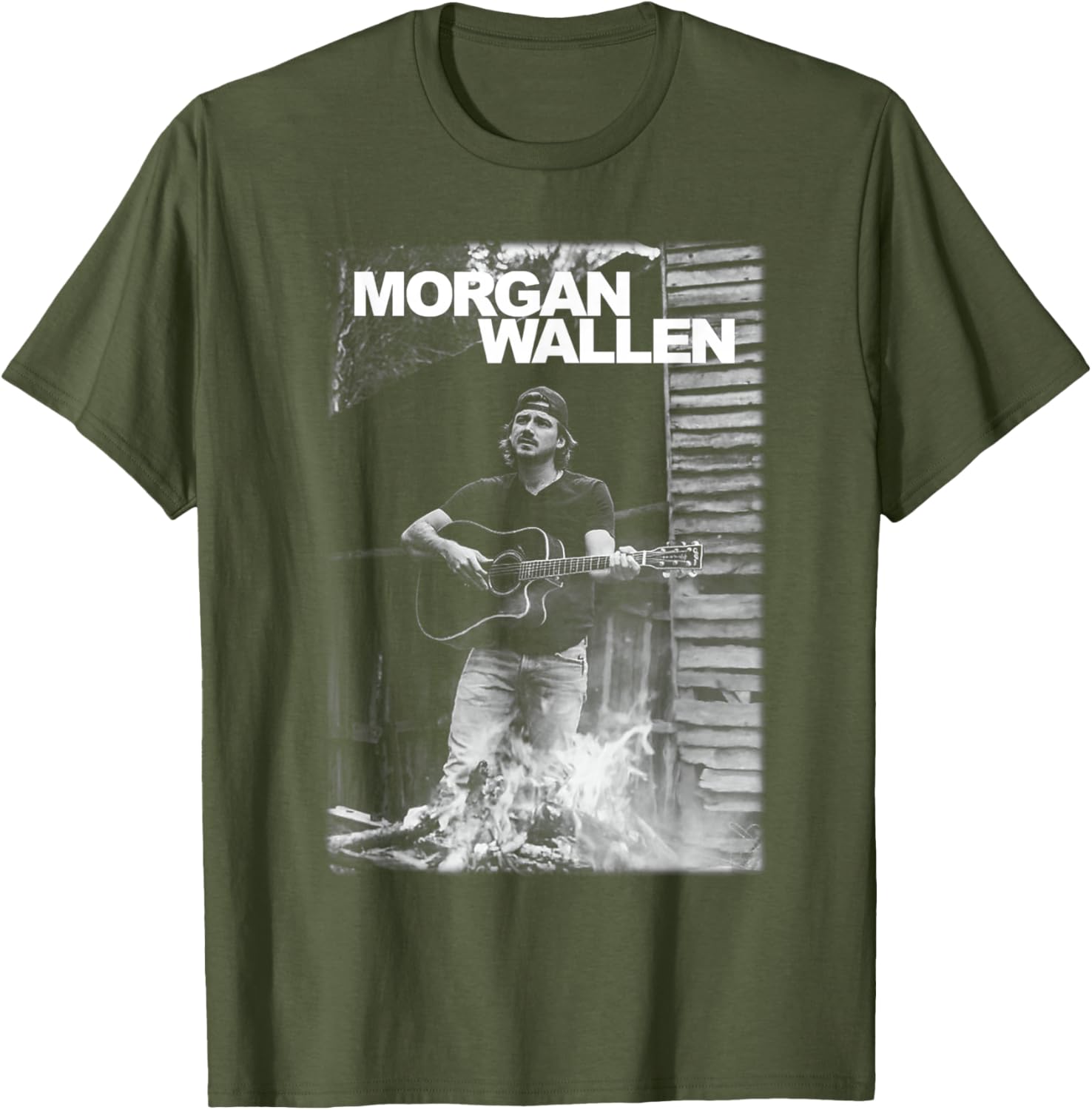 Morgan Wallen Guitar Photo T-Shirt for Fans - Stylish and Unique Apparel - 5