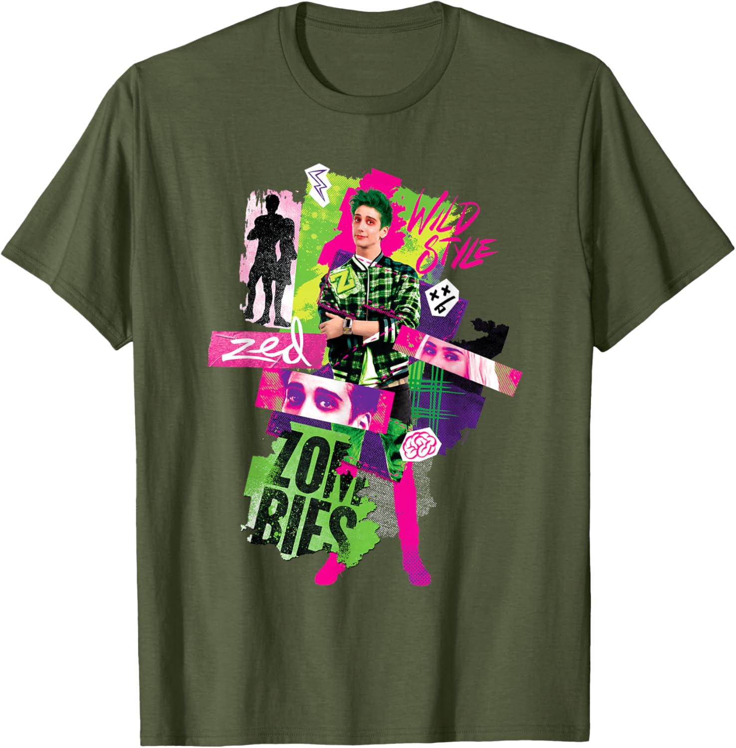 Disney Zombies 3 Zed Wild Style T-Shirt Perfect for Young Fans - 15