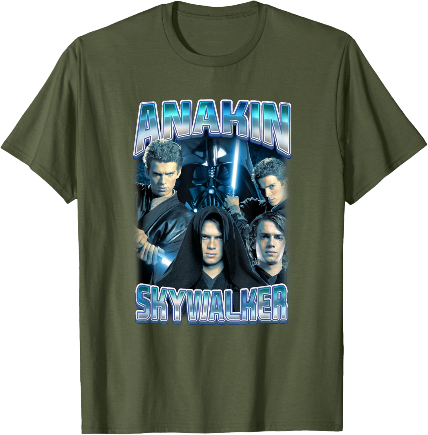 Star Wars Anakin Skywalker Photo Collage T-Shirt for Fans and Collectors - 9