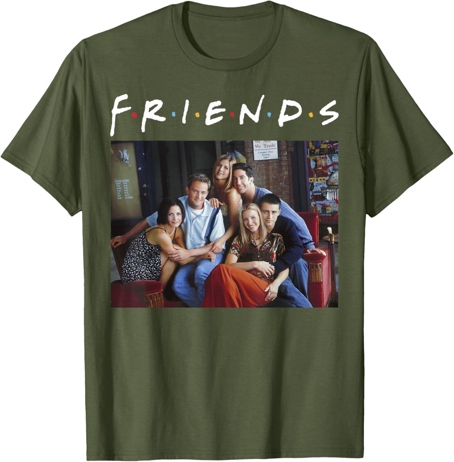 Friends Classic Logo Group Portrait T-Shirt for Fans and Fashionistas - 8