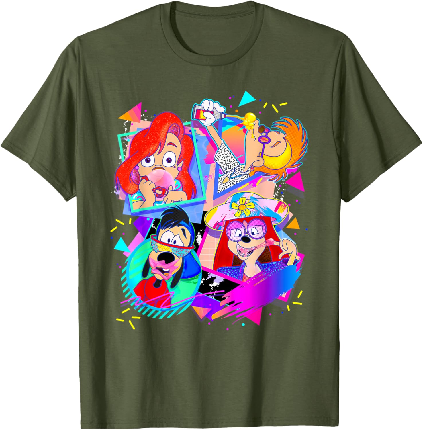 Disney A Goofy Movie Bubble Gum Retro T-Shirt for 90s Fans - 6