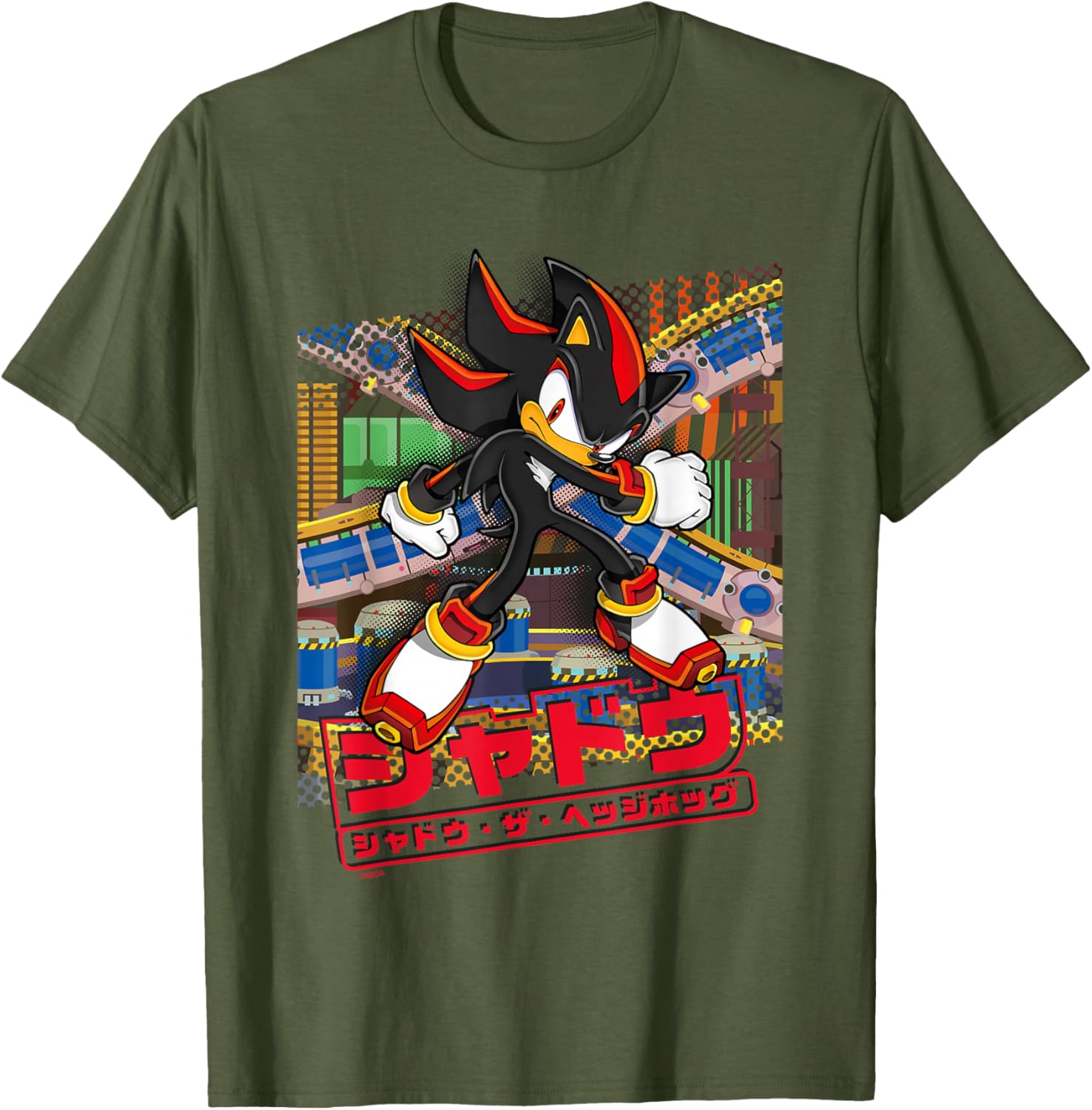 Sonic the Hedgehog Shadow T-Shirt Japanese Logo Fun Graphic Tee - 16