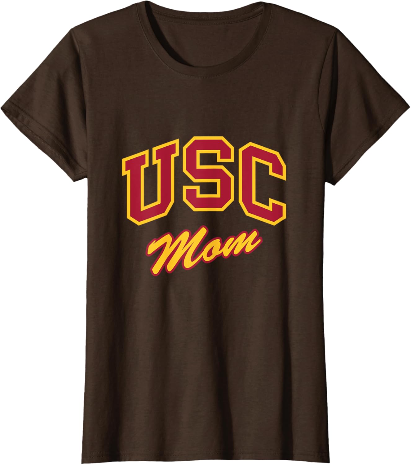 USC Mom Retro Script T-Shirt Perfect for Sports and Outdoor Activities - 11