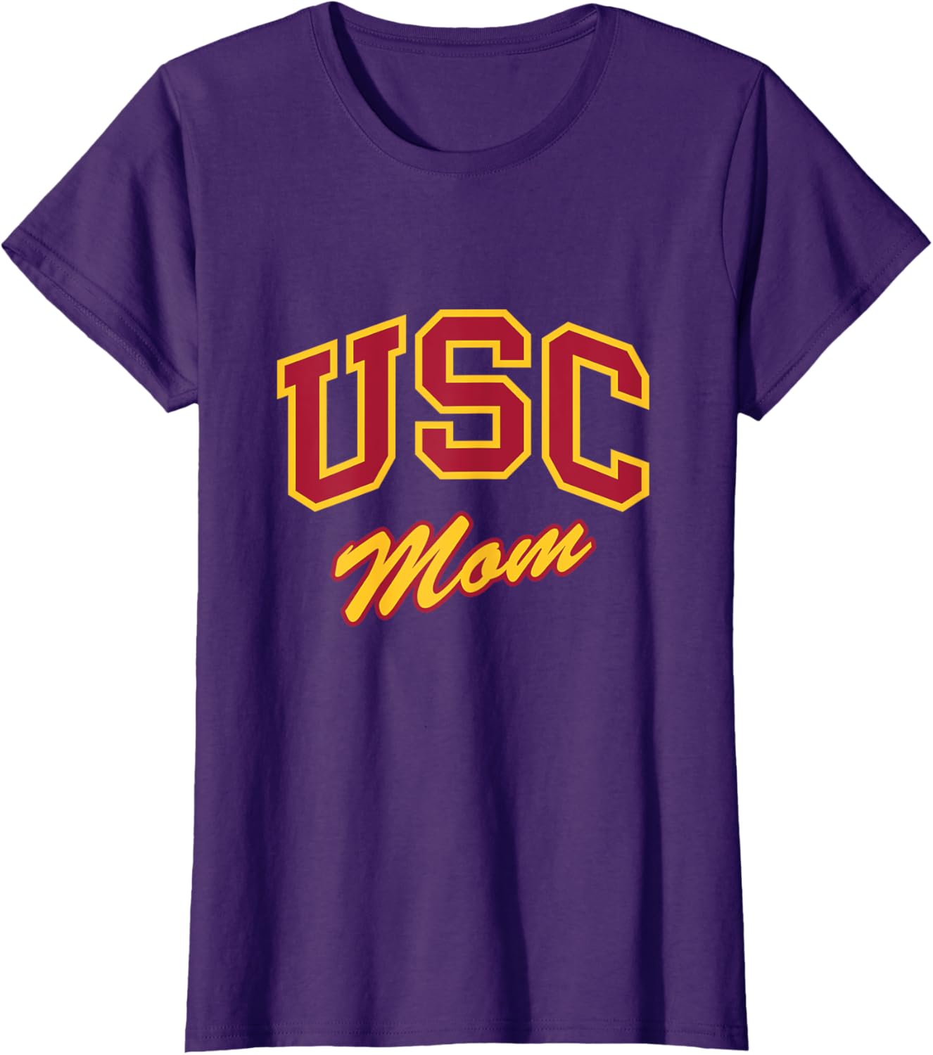 USC Mom Retro Script T-Shirt Perfect for Sports and Outdoor Activities - 15