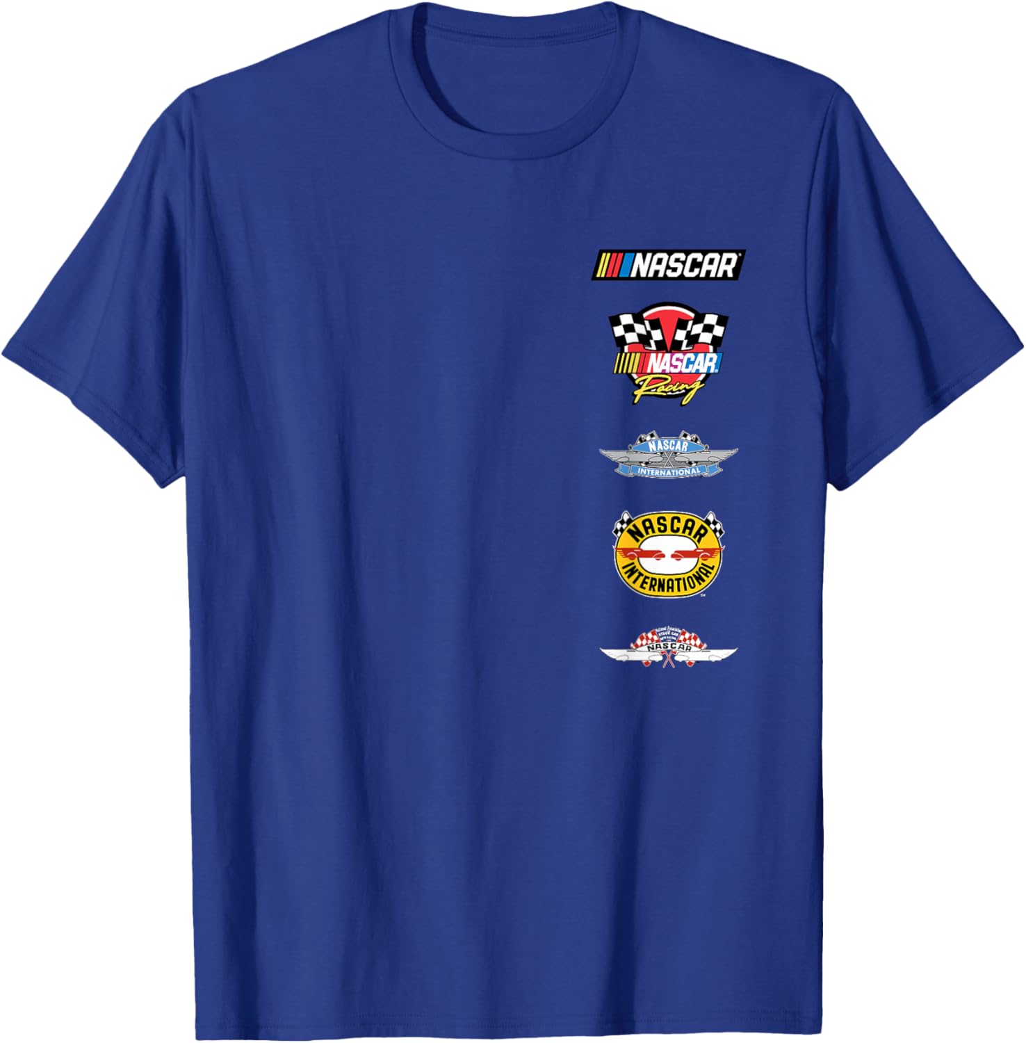 NASCAR Stacked Historical Racing Logos T-Shirt for Racing Fans - 2