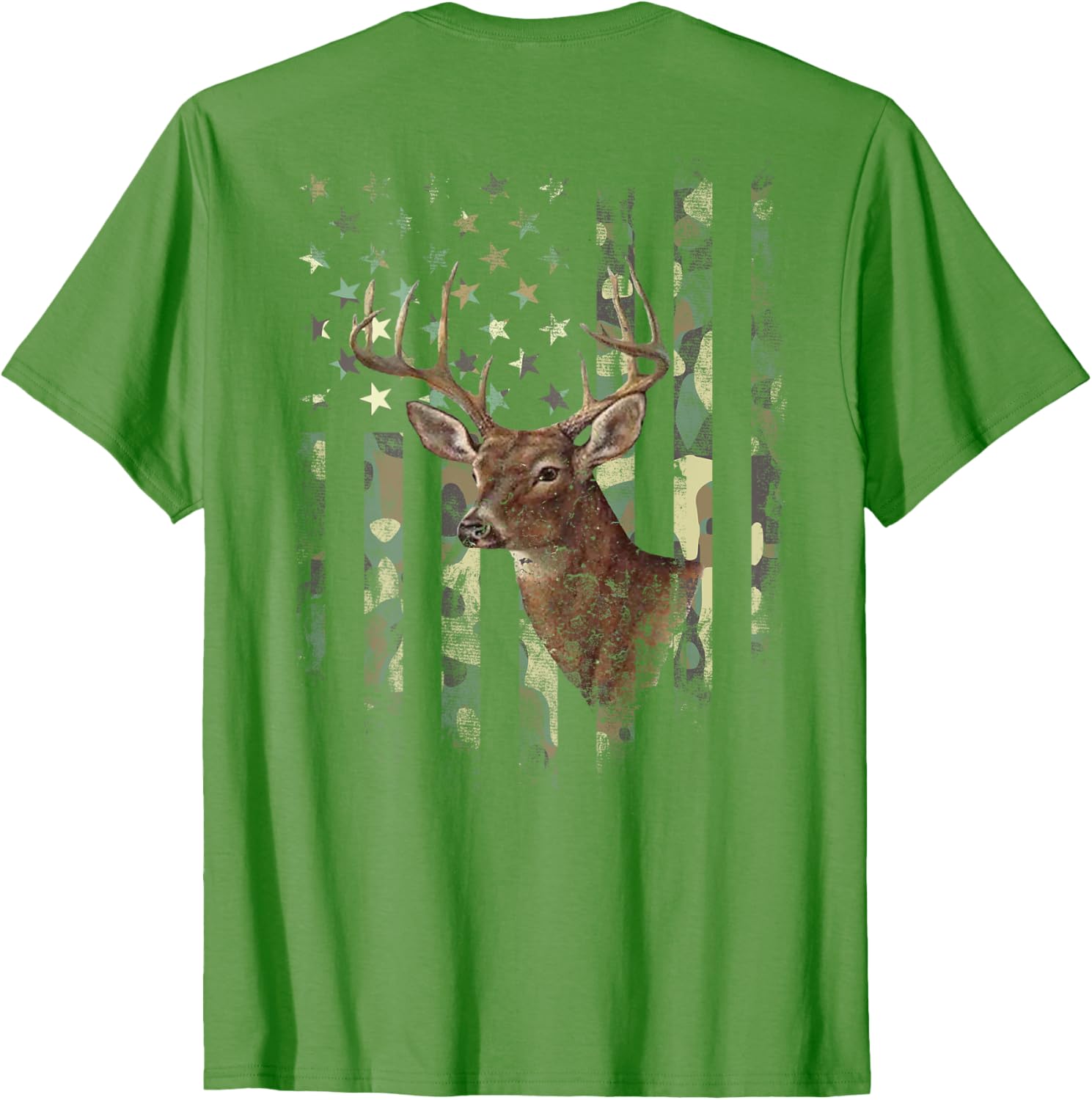 American Flag Deer Hunting Camo T-Shirt for Men, Women, and Kids - 17