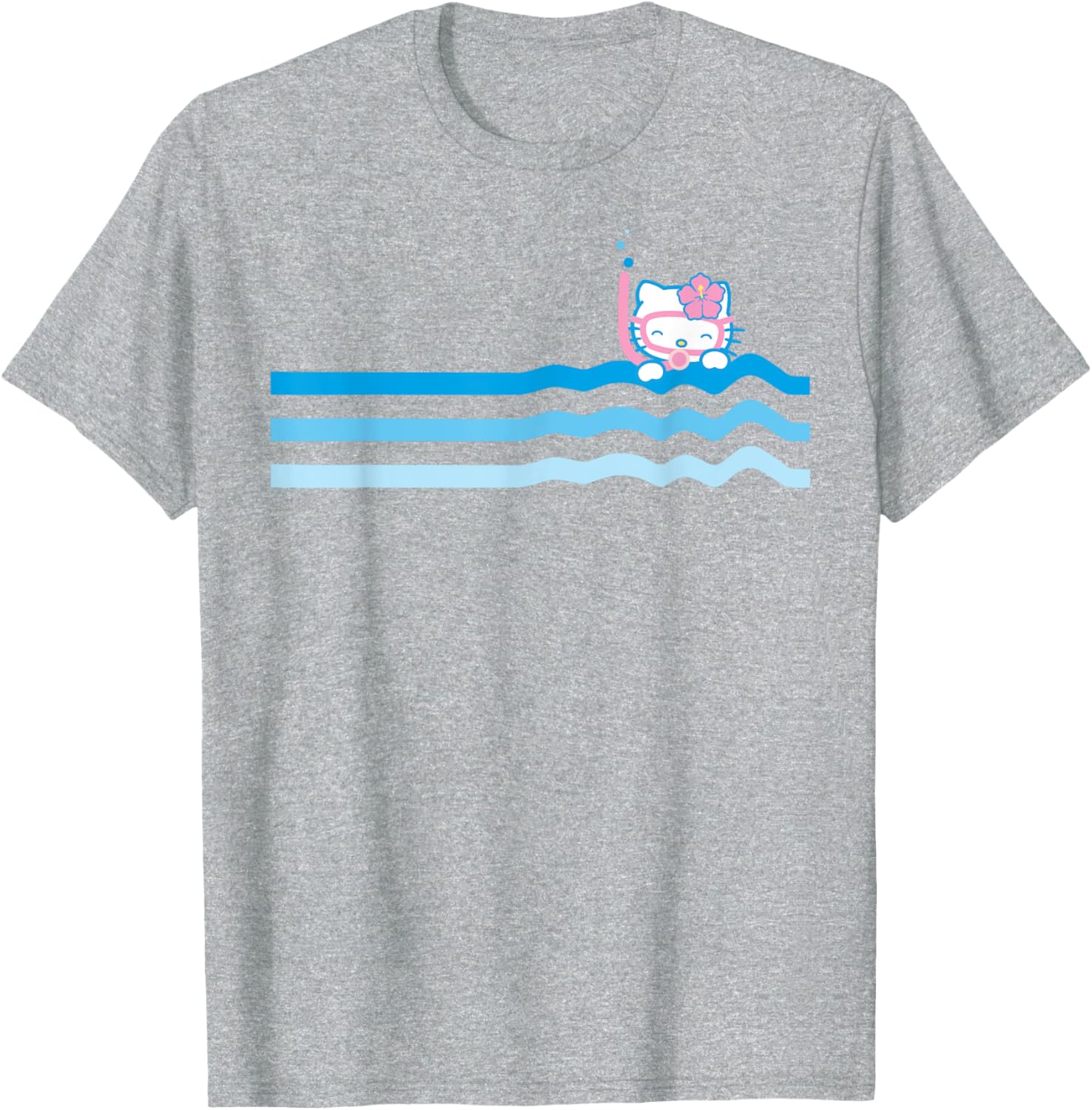 Hello Kitty Beach Scuba Snorkel T-Shirt for Men Women Kids Fun Swim Wear - 10