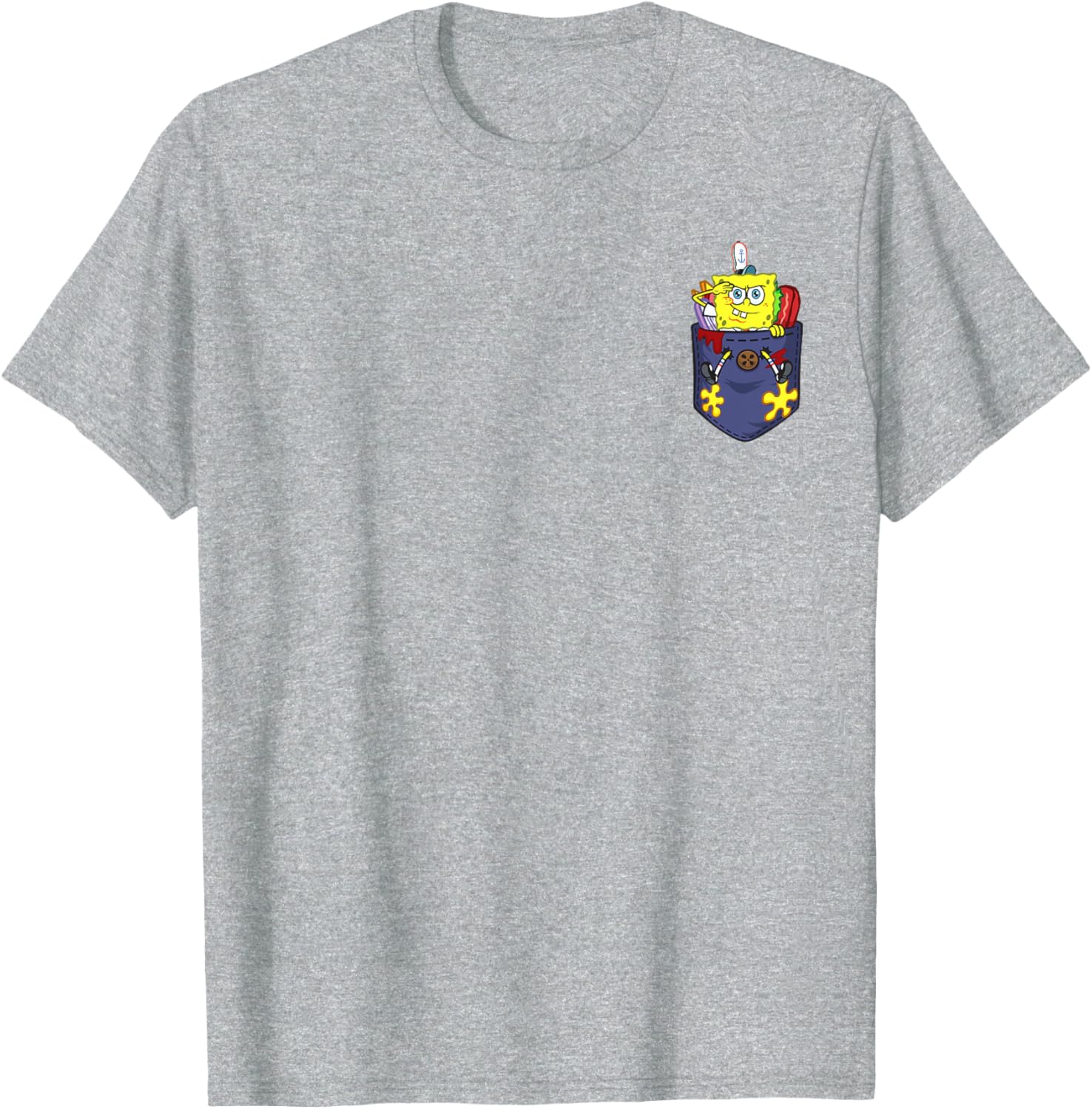 Mademark x SpongeBob SquarePants Cute SpongeBob Out of Food T-Shirt - 9