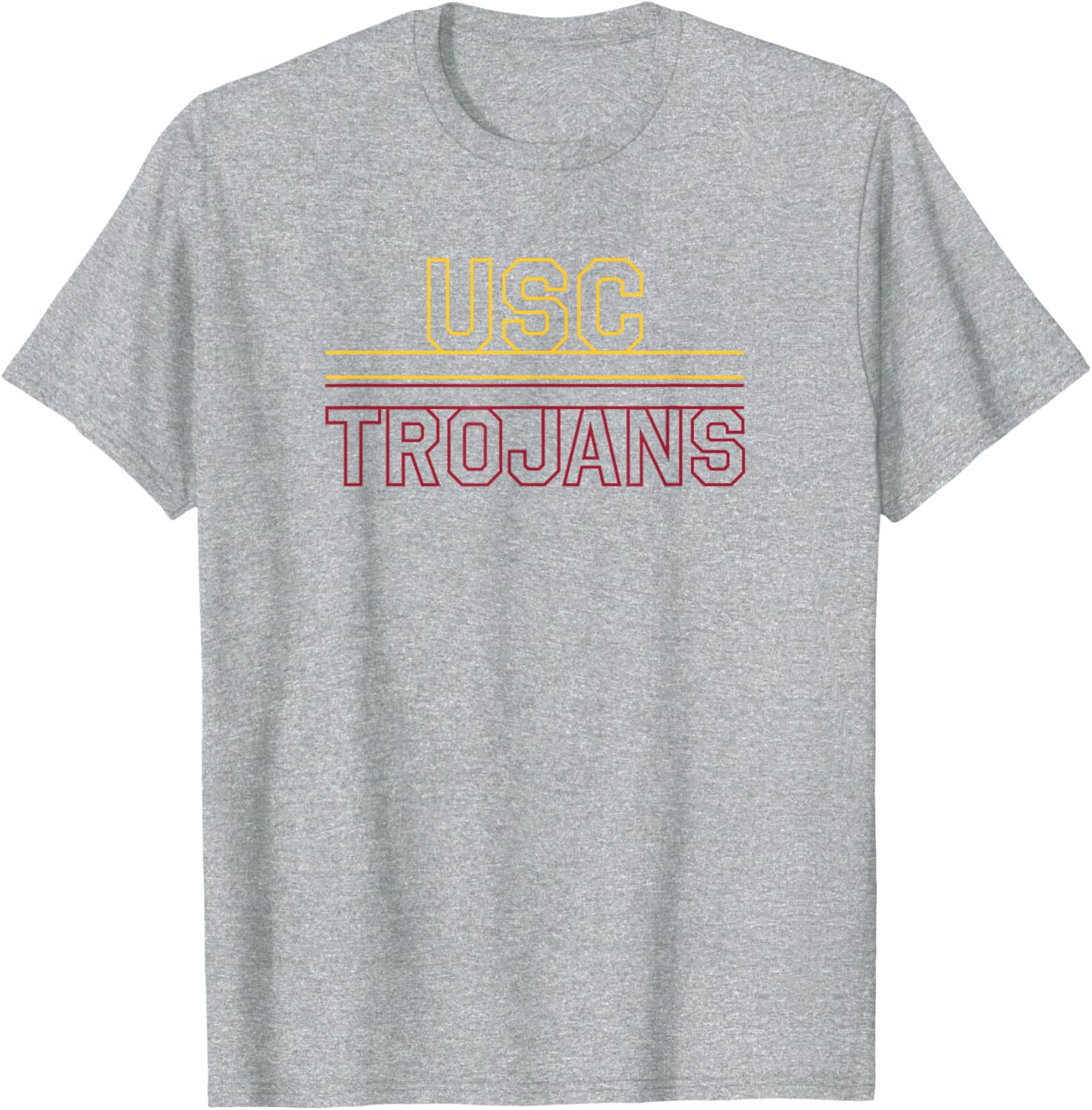 USC Trojans Gold Cardinal T-Shirt with Stack Block Logo for Sports Fans - 4