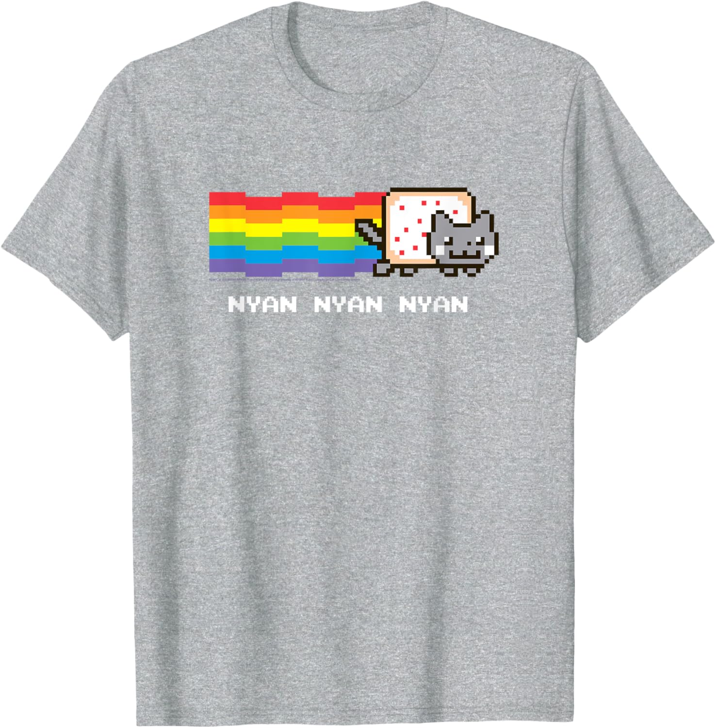 Nyan Cat Rainbow Meme T-Shirt for Fun Internet Lovers - 3